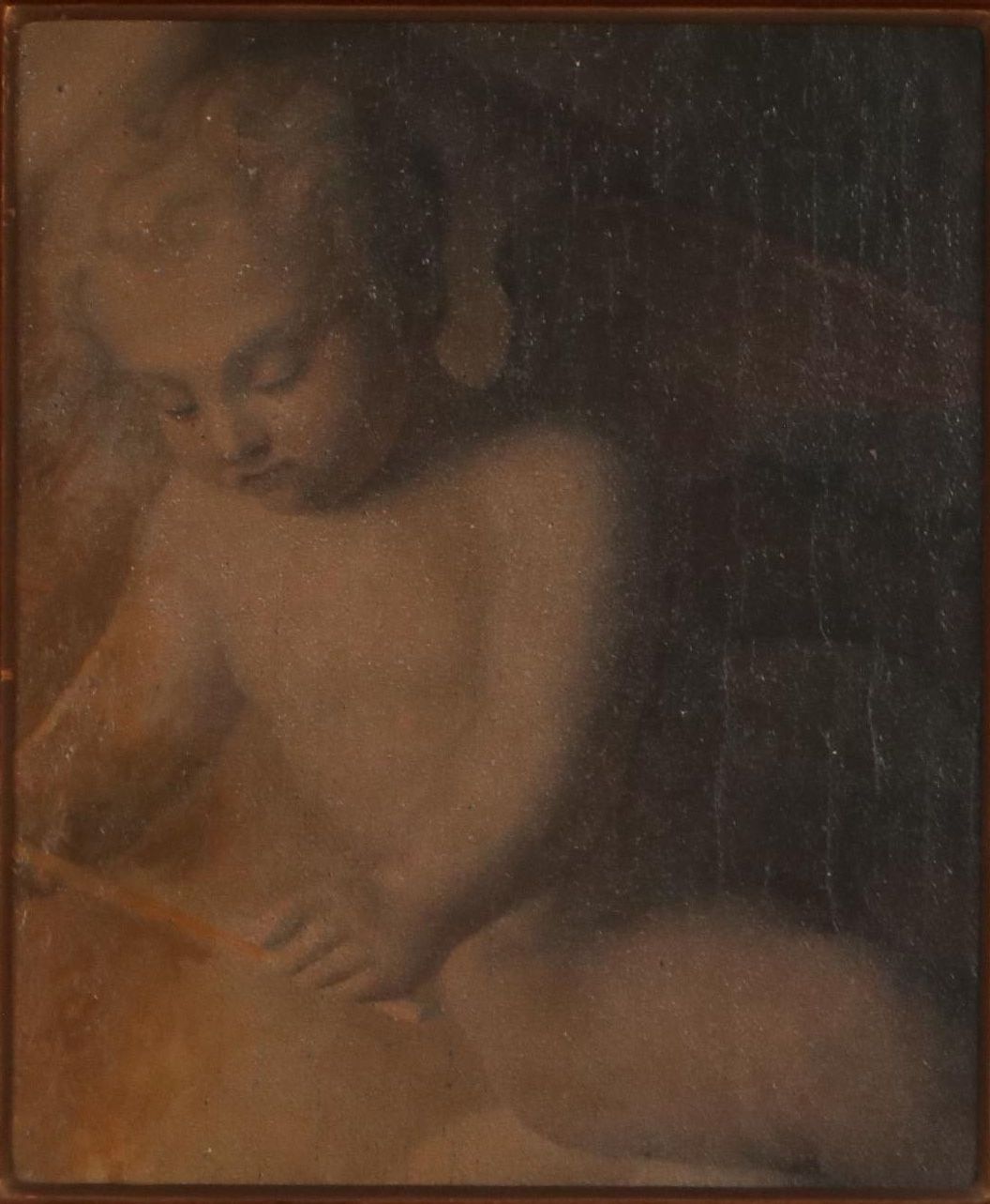 Mural Fragment Oil Painting of Cherub