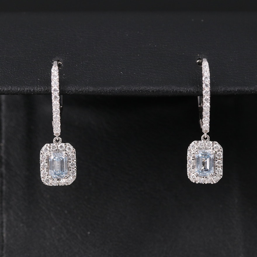 14K 1.25 CTW Lab Grown Diamond Drop Earrings