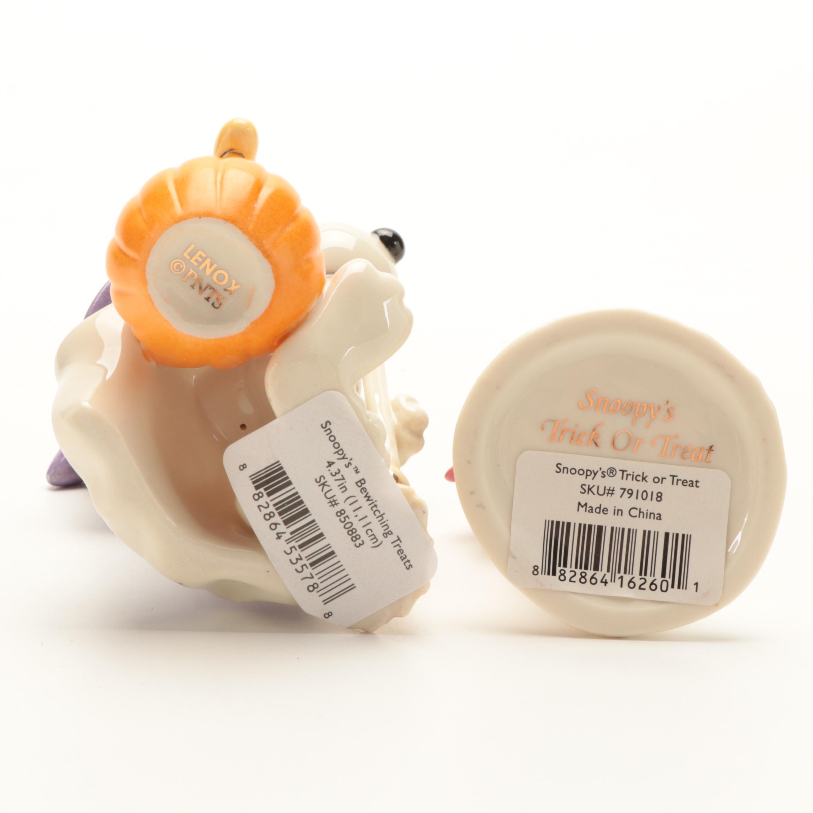 Lenox "Snoopy's Bewitching Treats" and Other Holiday Snoopy Figurines