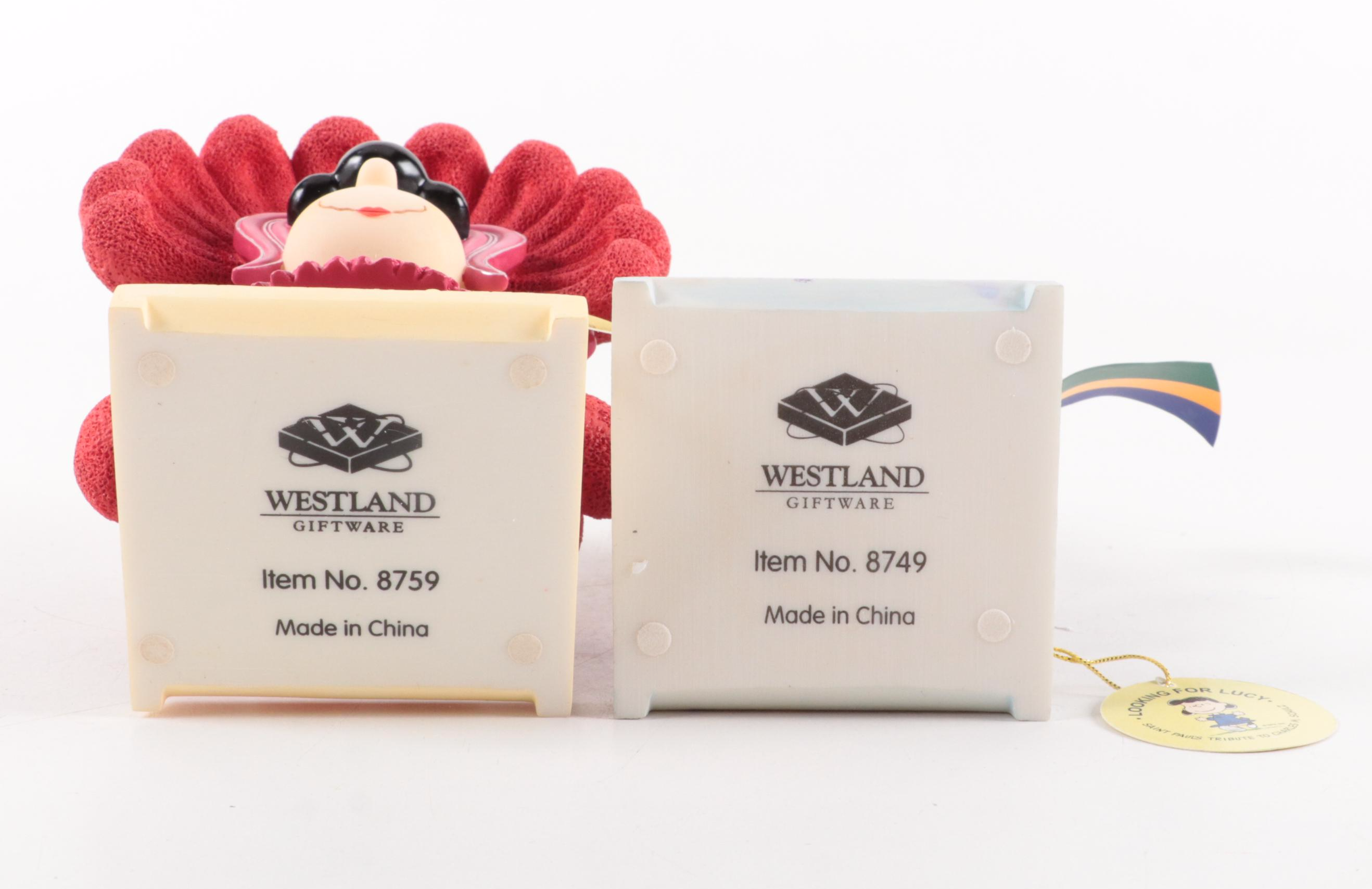 Westland Giftware "Glamorama Lucy" and Other Looking for Lucy Resin Figurines