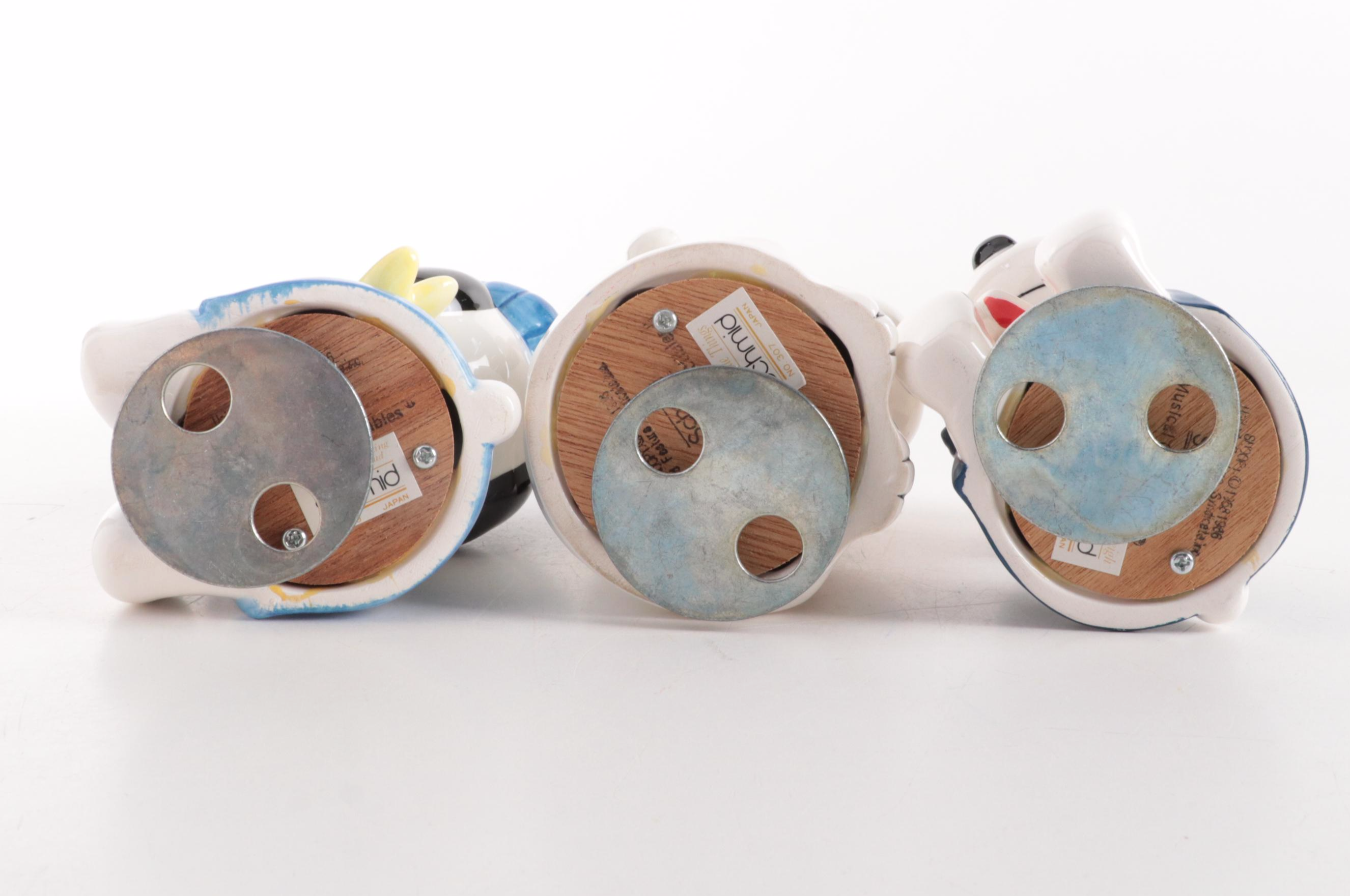 Schmid Ceramic Peanuts Snoopy Music Boxes