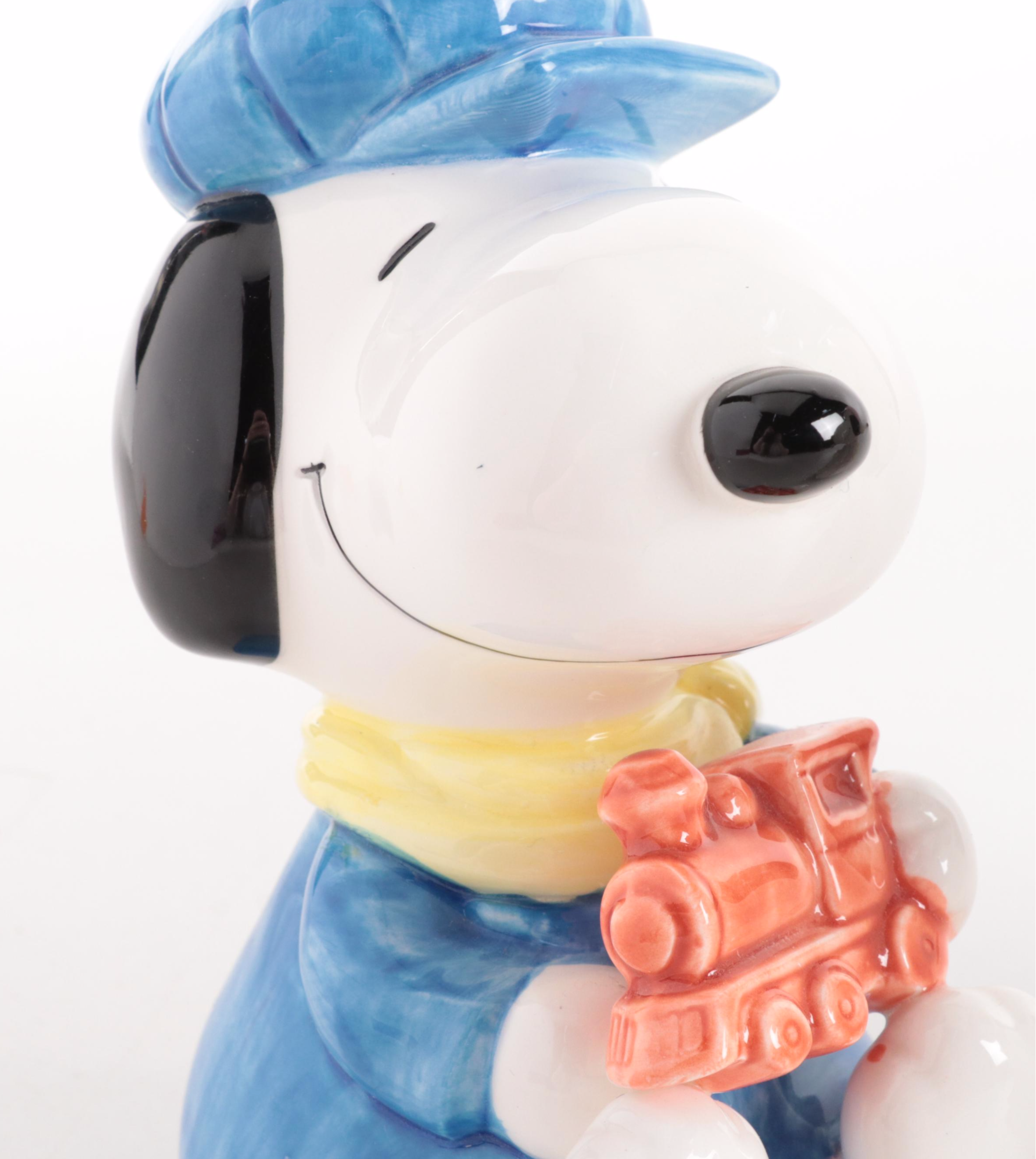 Schmid Ceramic Peanuts Snoopy Music Boxes