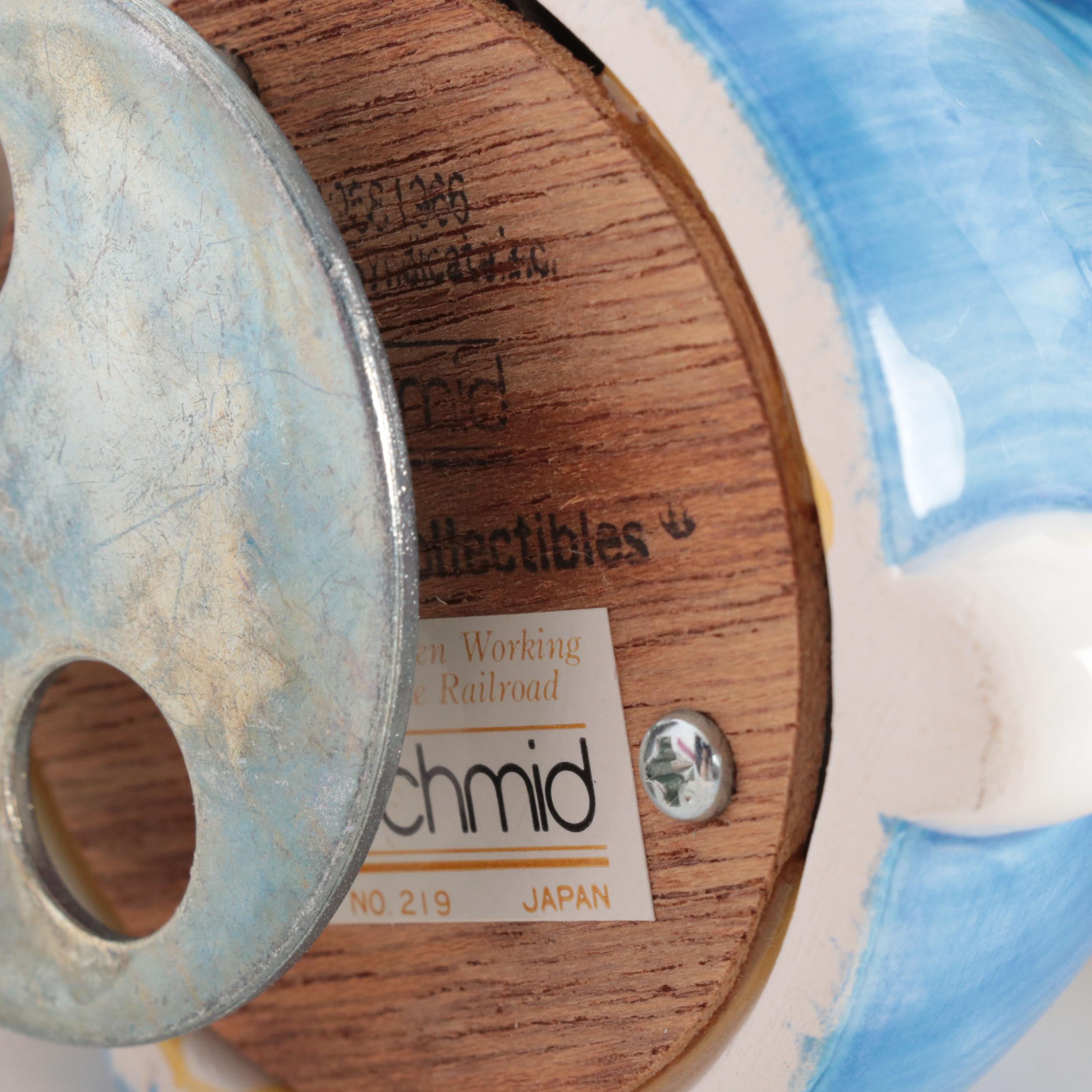 Schmid Ceramic Peanuts Snoopy Music Boxes