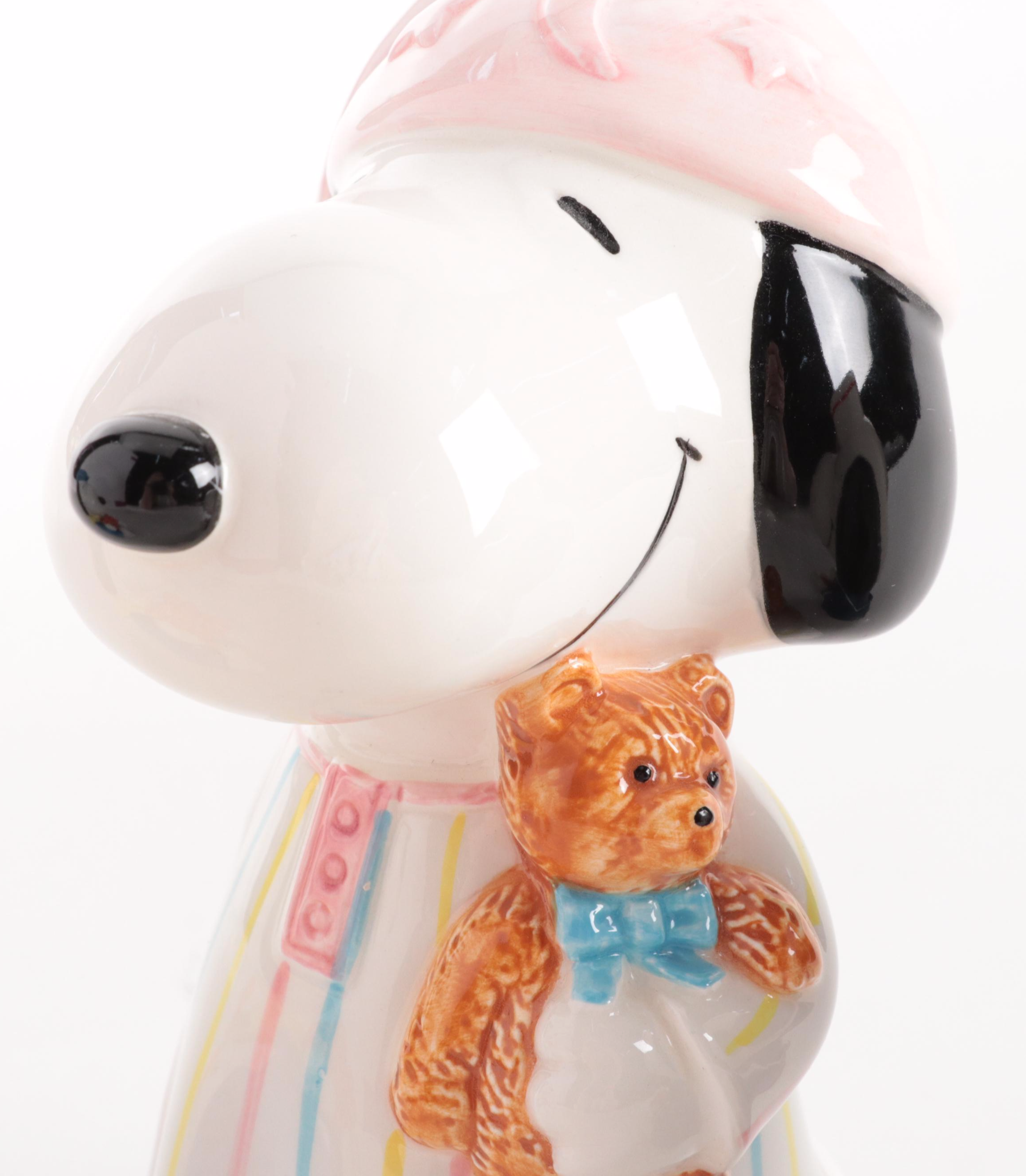 Schmid Ceramic Peanuts Snoopy Music Boxes