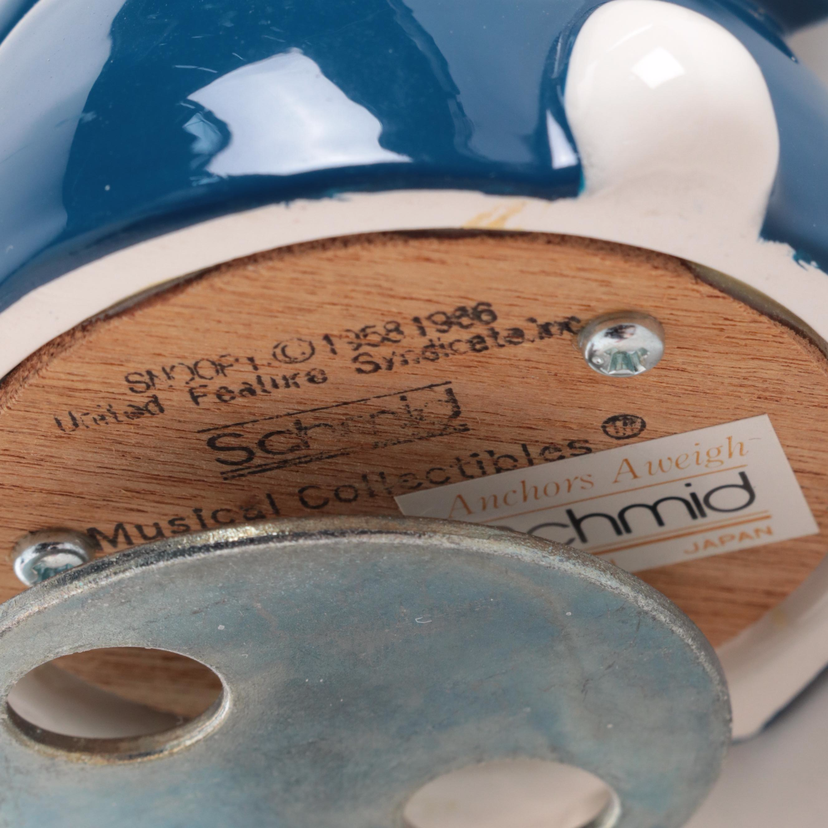 Schmid Ceramic Peanuts Snoopy Music Boxes