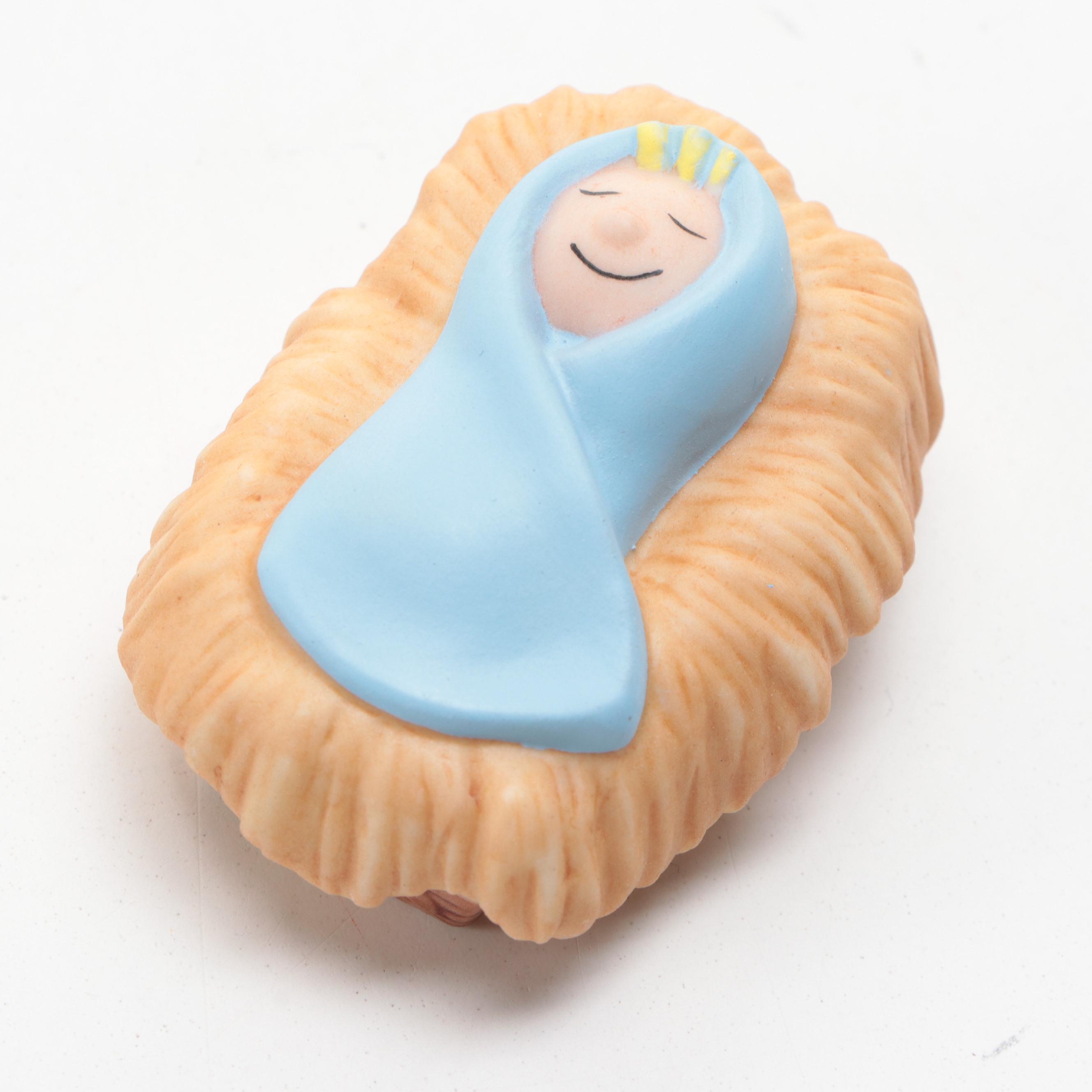 Hallmark Peanuts "The Holy Family" and Other Ceramic Figurines, 2001