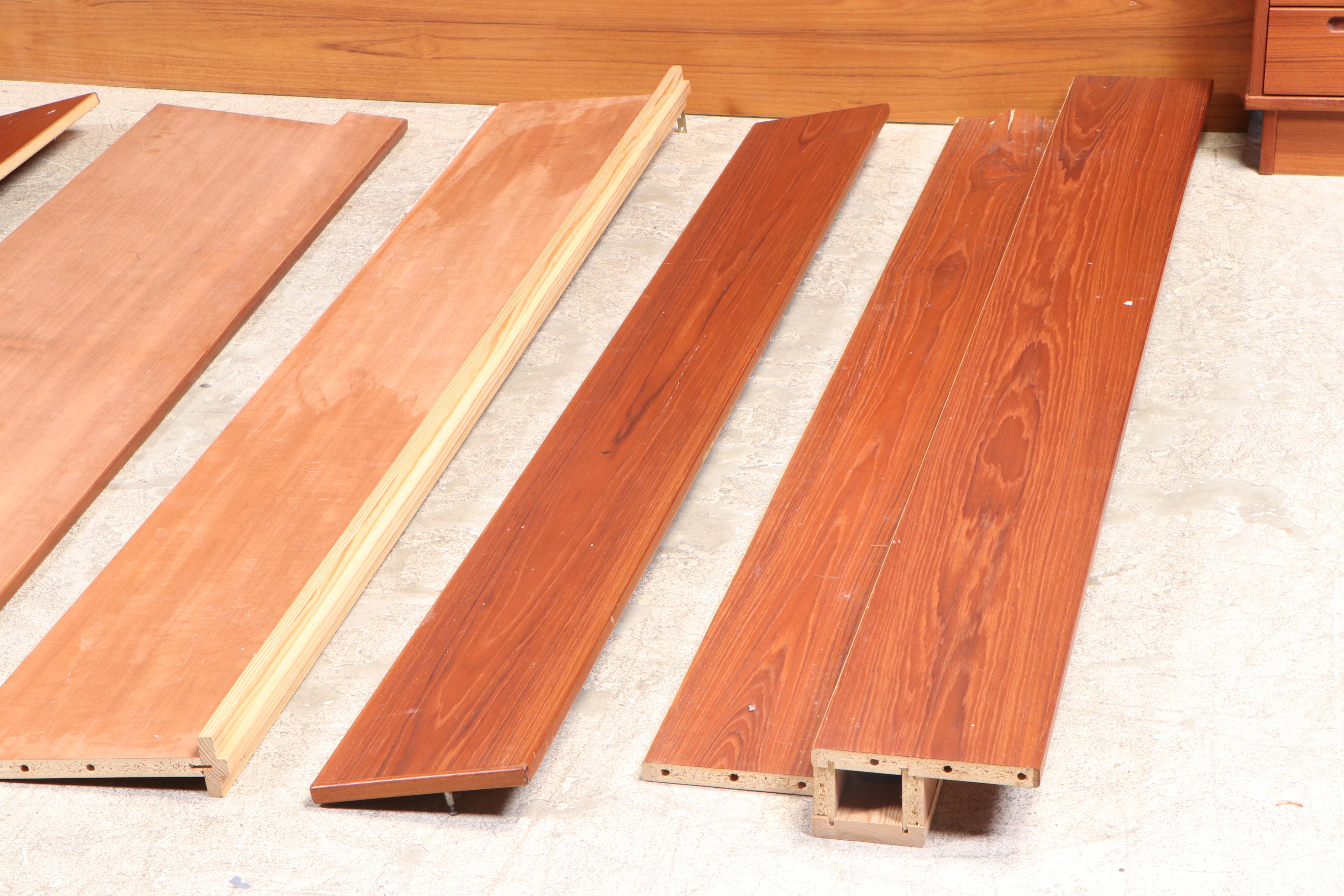 Danish Modern Teak King Bed with Nightstands