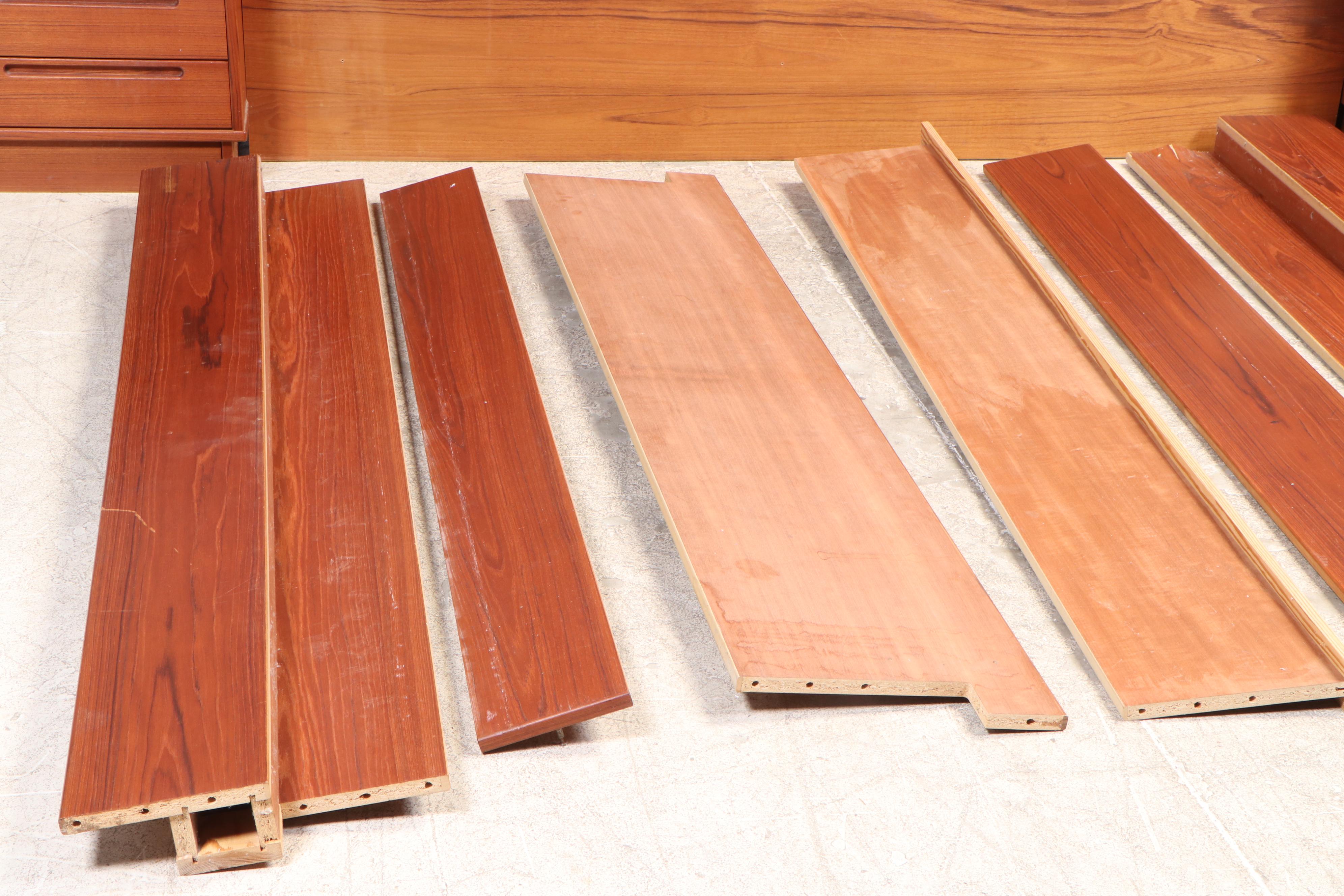 Danish Modern Teak King Bed with Nightstands