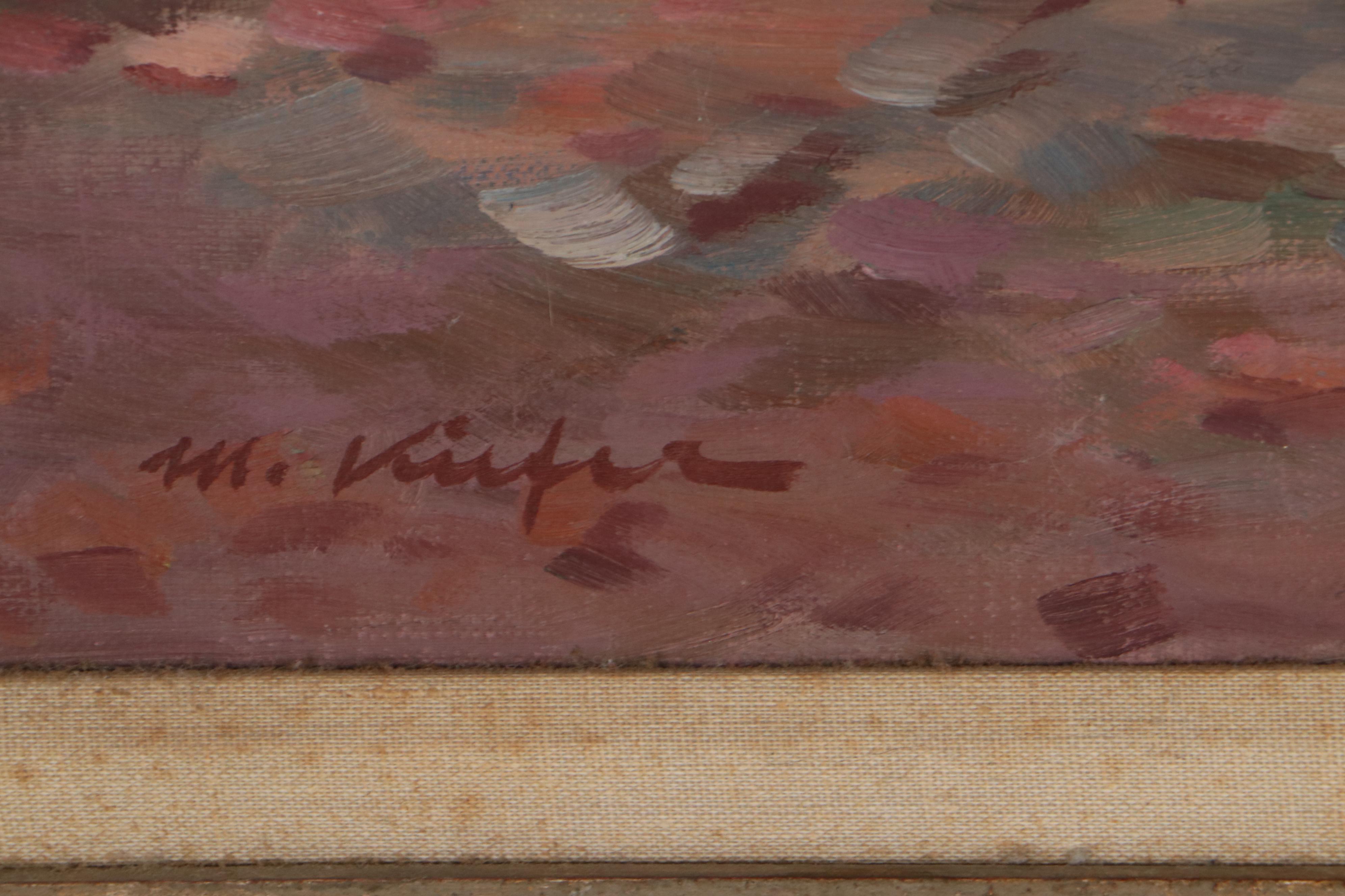 Michael Mathias Kiefer Oil Painting of Shetland Pony, Circa 1970