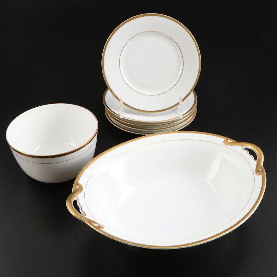 Noritake "Waverly" Hand-Painted Serveware and Other Porcelain Plates