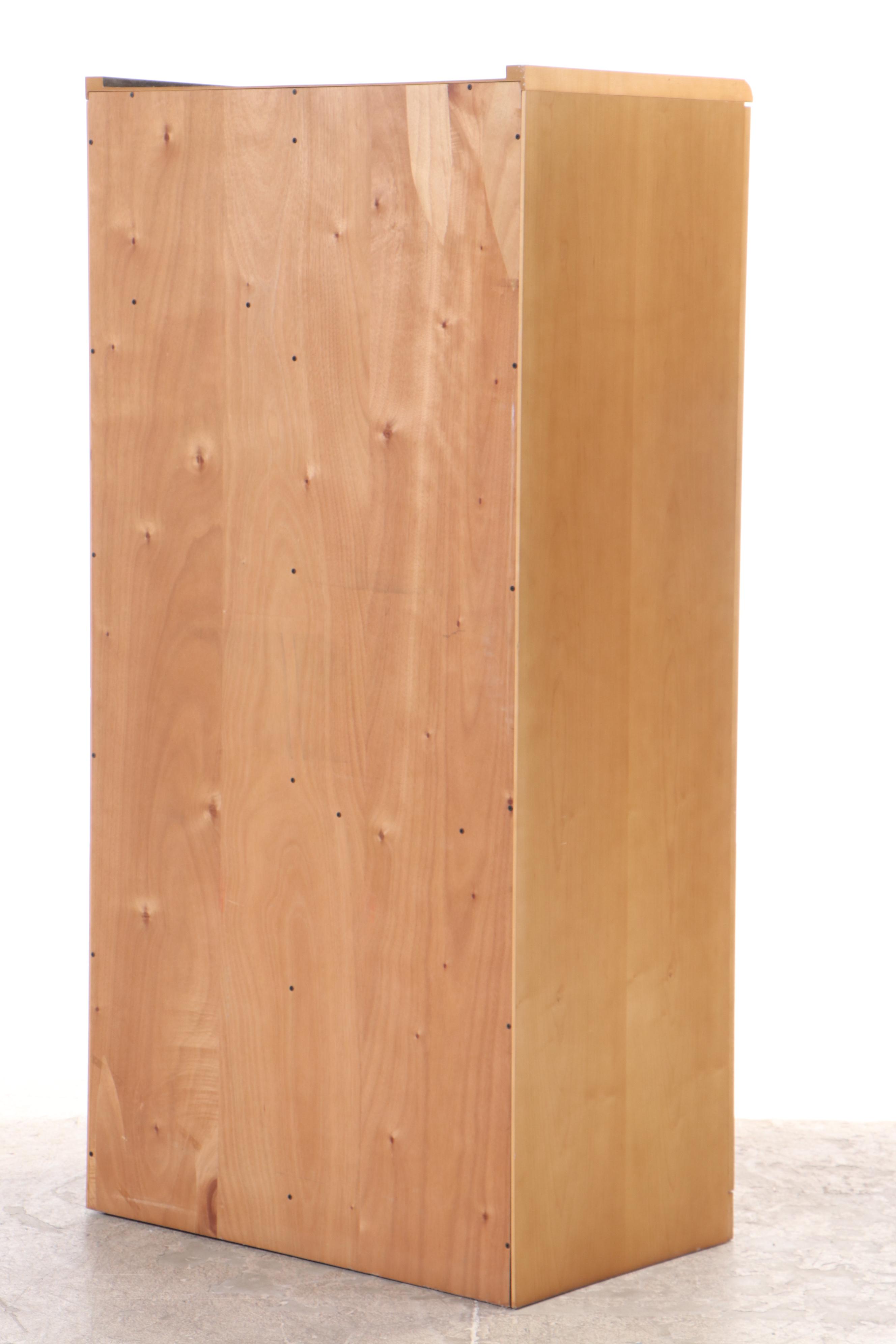 Modernist Style Maple Wardrobe