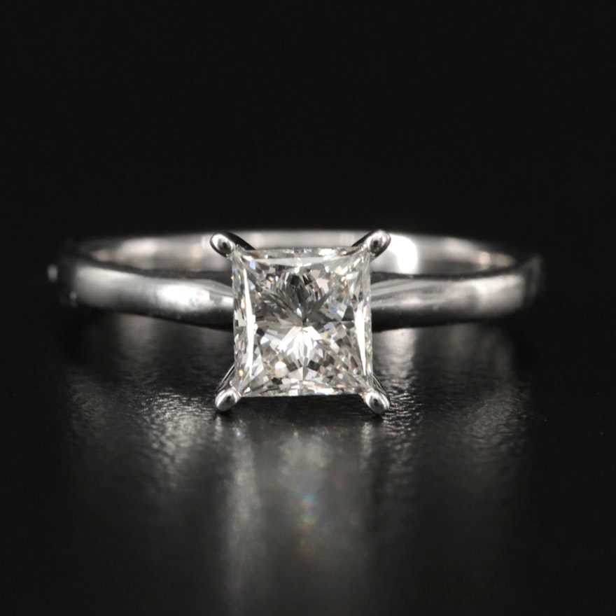 14K 1.00 CT Lab Grown Diamond Solitaire Ring
