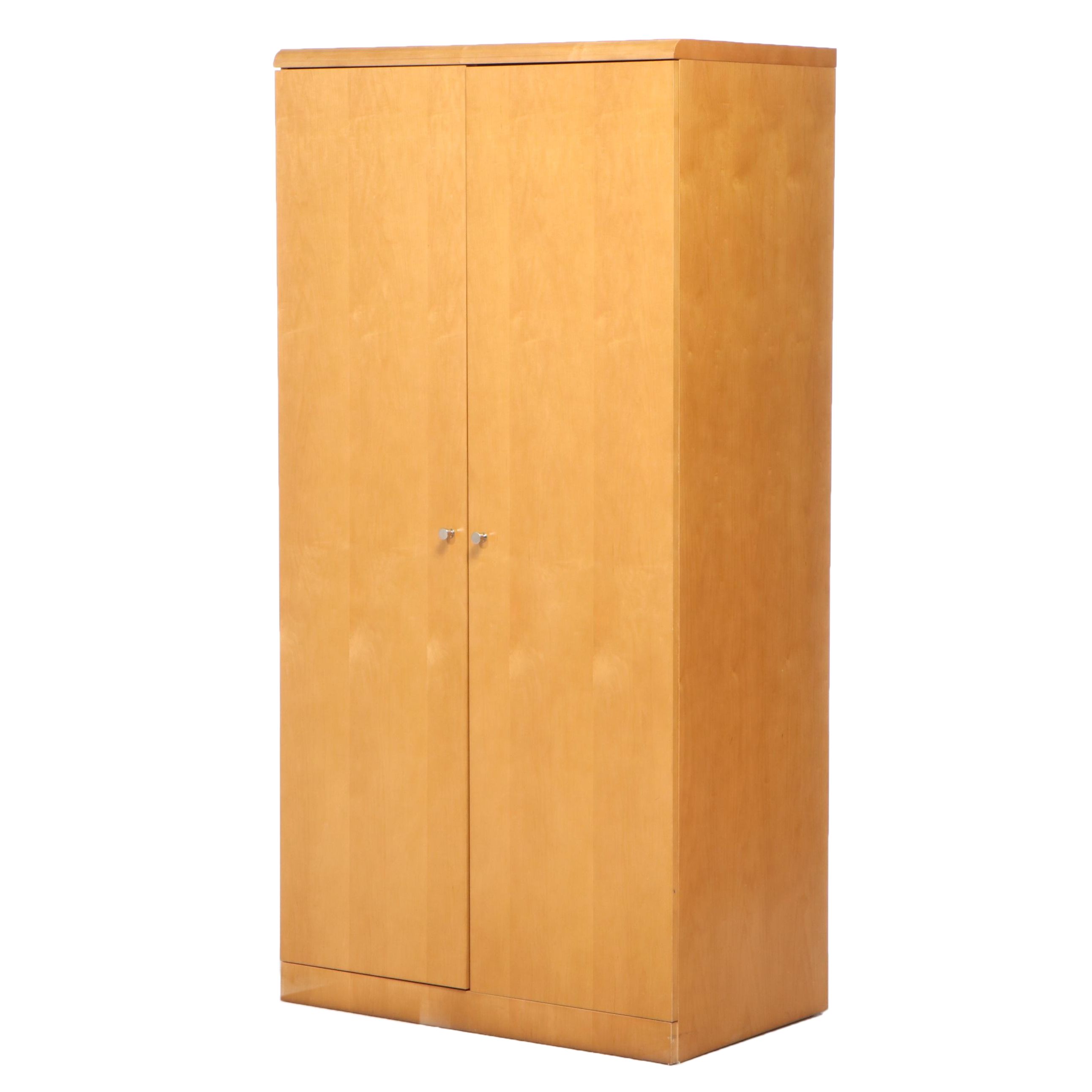 Modernist Style Maple Wardrobe