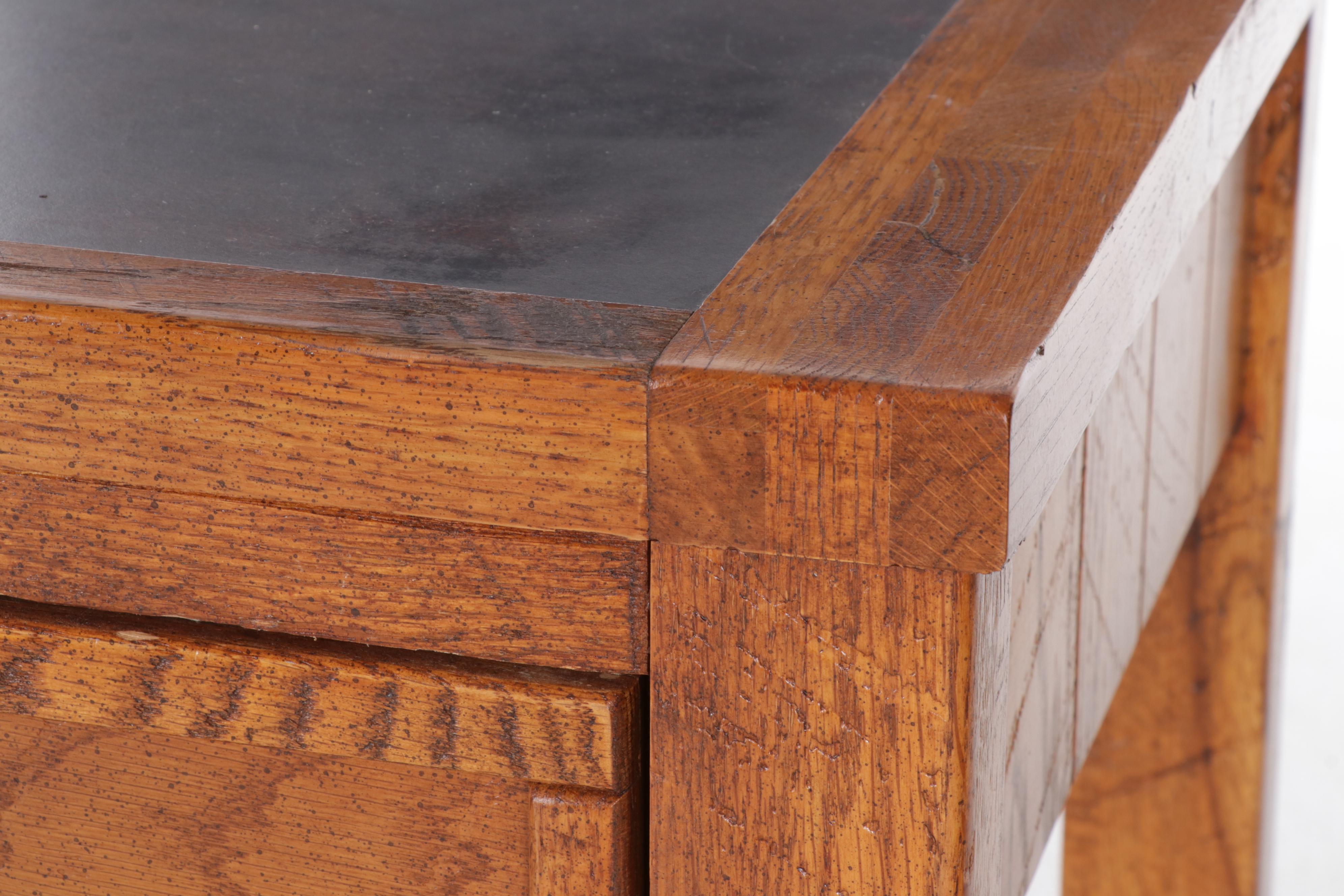 Young-Hinkle "Windjammer" Rustic Oak Desk With Chair