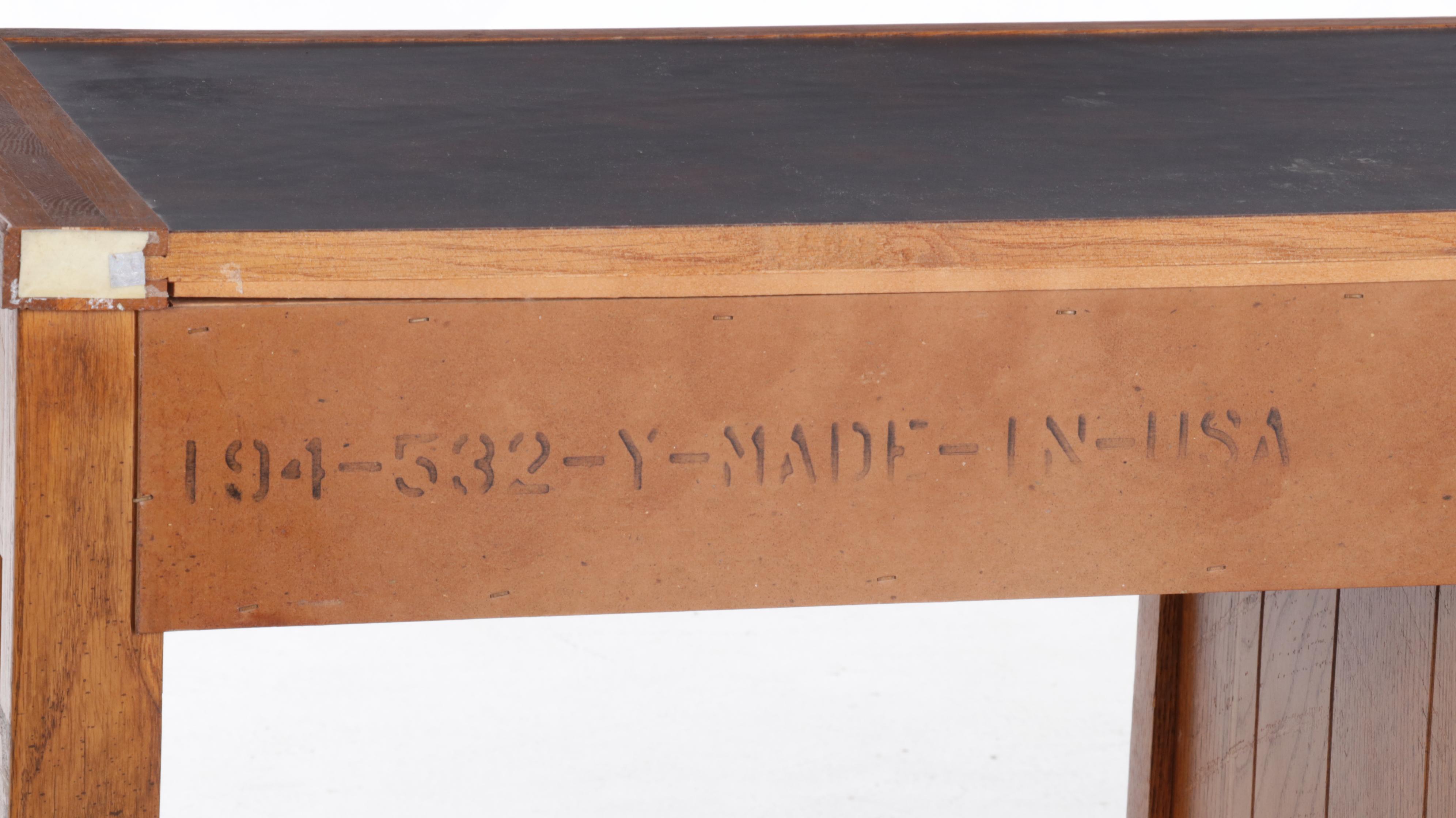 Young-Hinkle "Windjammer" Rustic Oak Desk With Chair