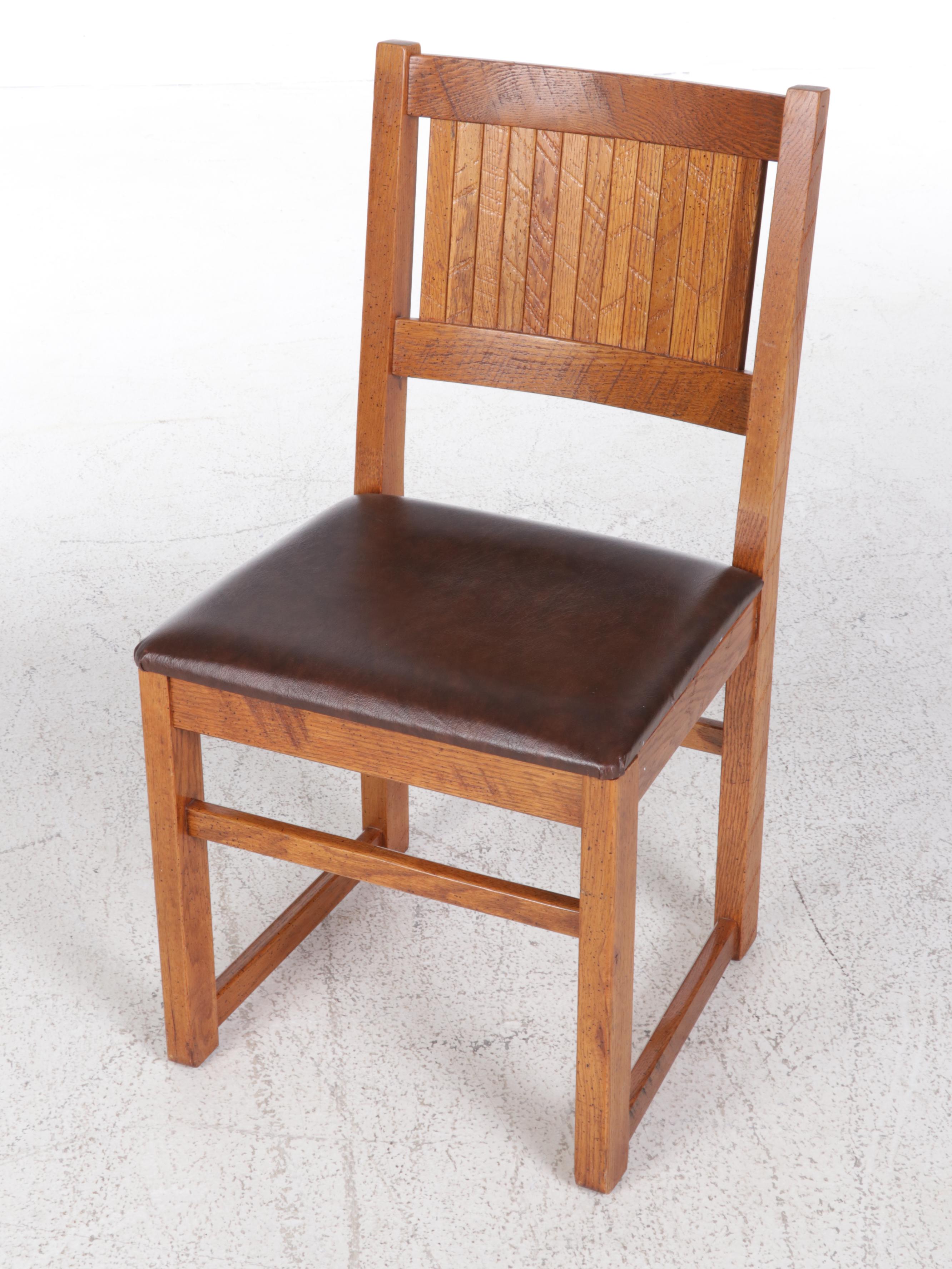 Young-Hinkle "Windjammer" Rustic Oak Desk With Chair