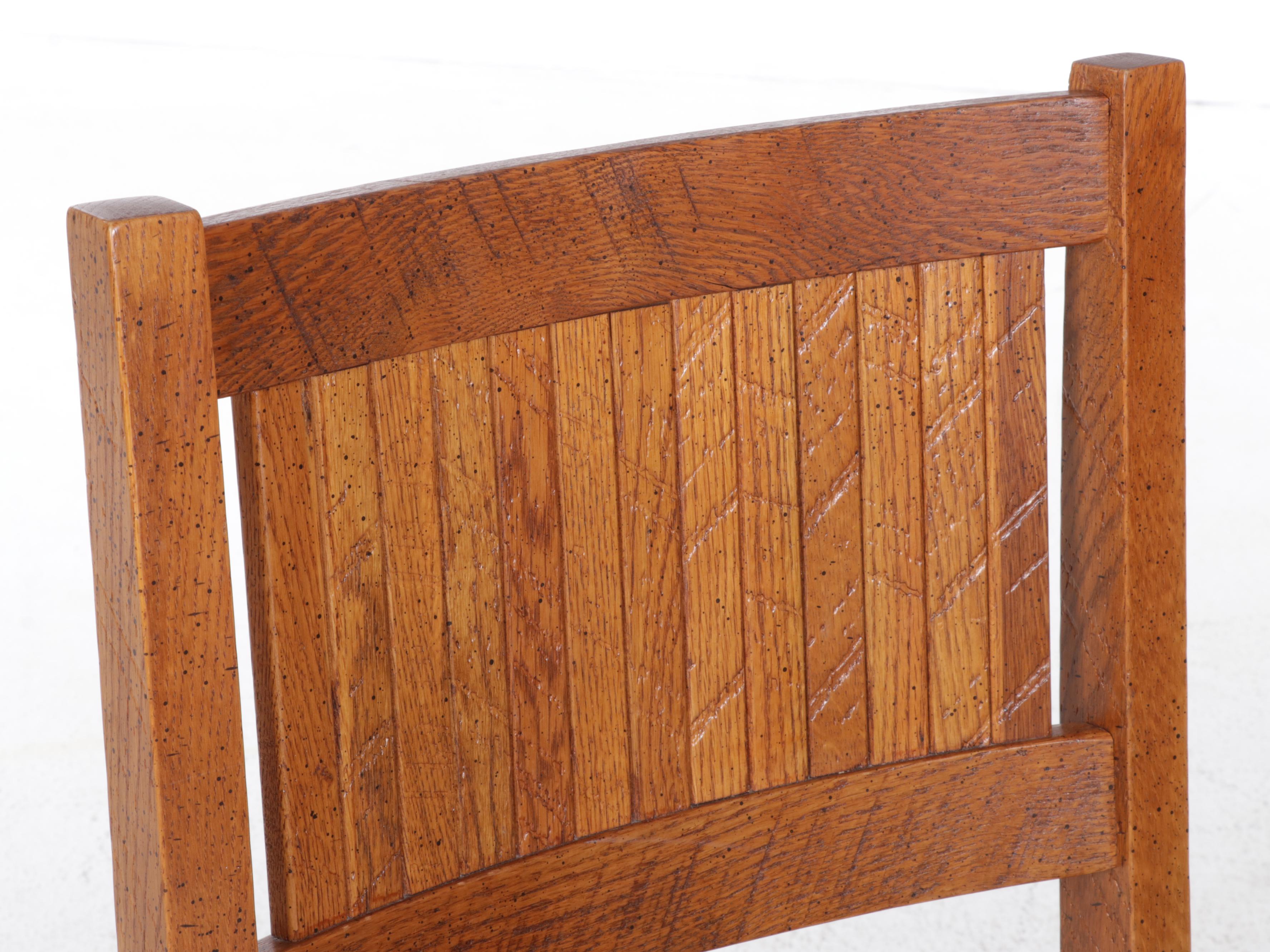 Young-Hinkle "Windjammer" Rustic Oak Desk With Chair