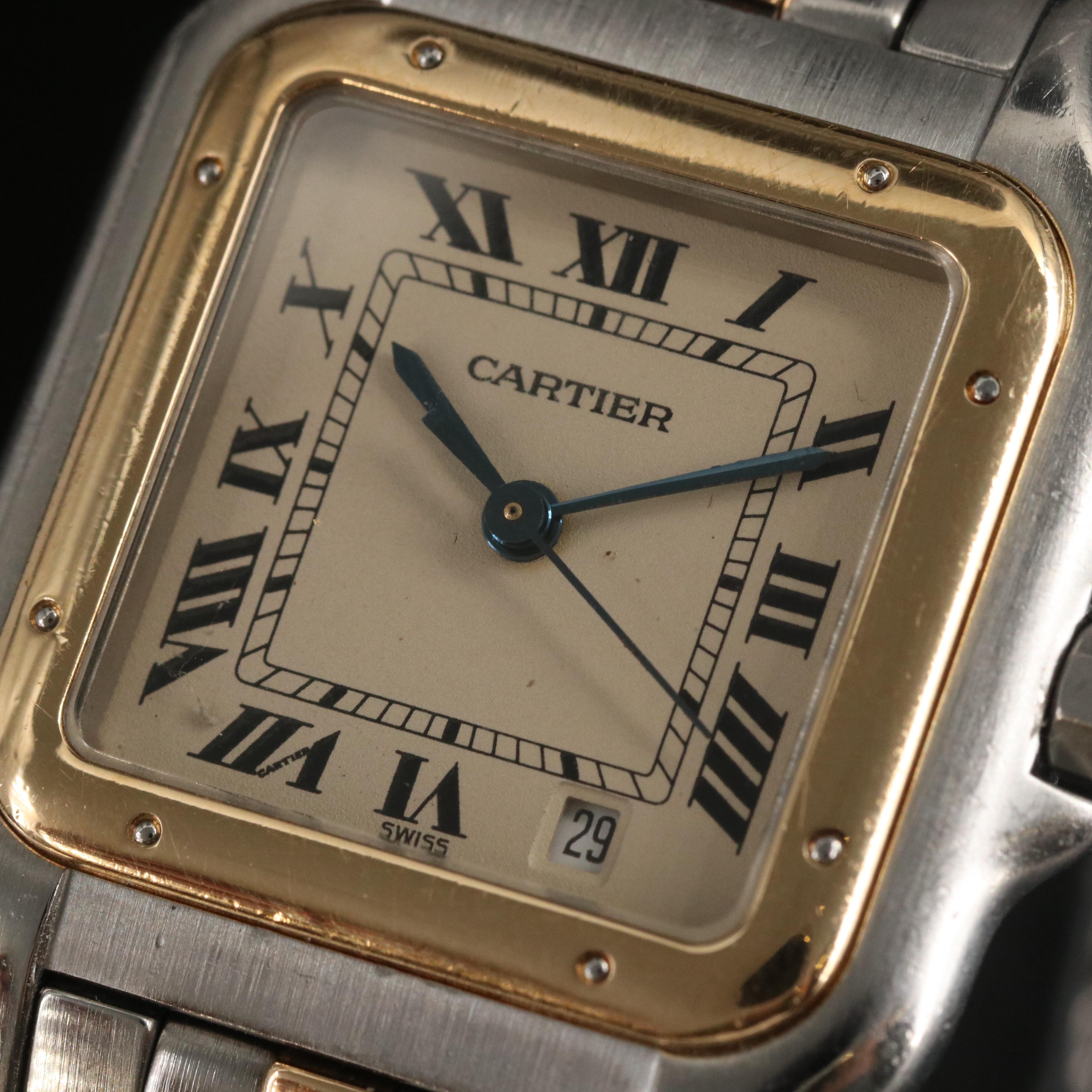 Cartier Panthere De Cartier 18K and Stainless Steel Watch