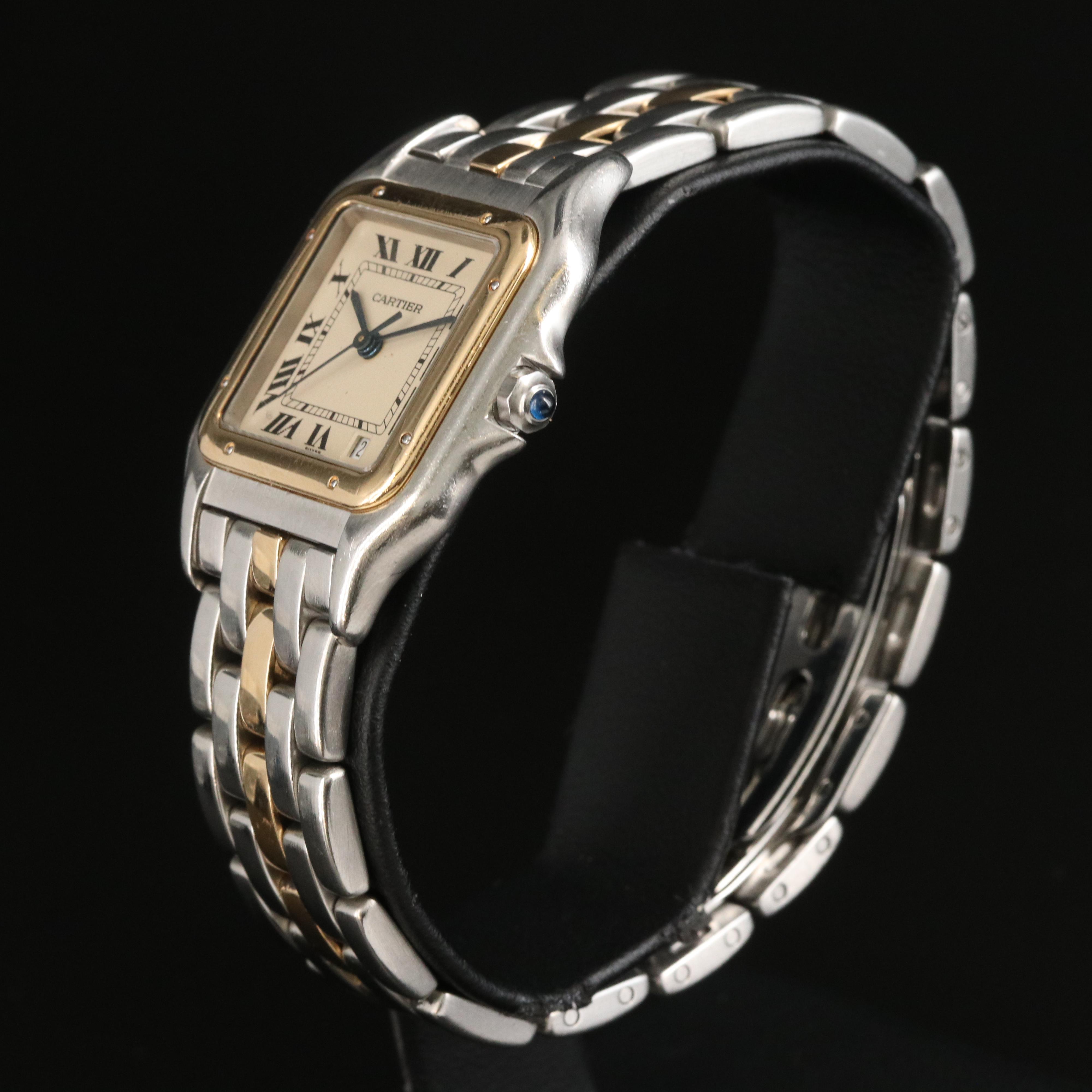 Cartier Panthere De Cartier 18K and Stainless Steel Watch