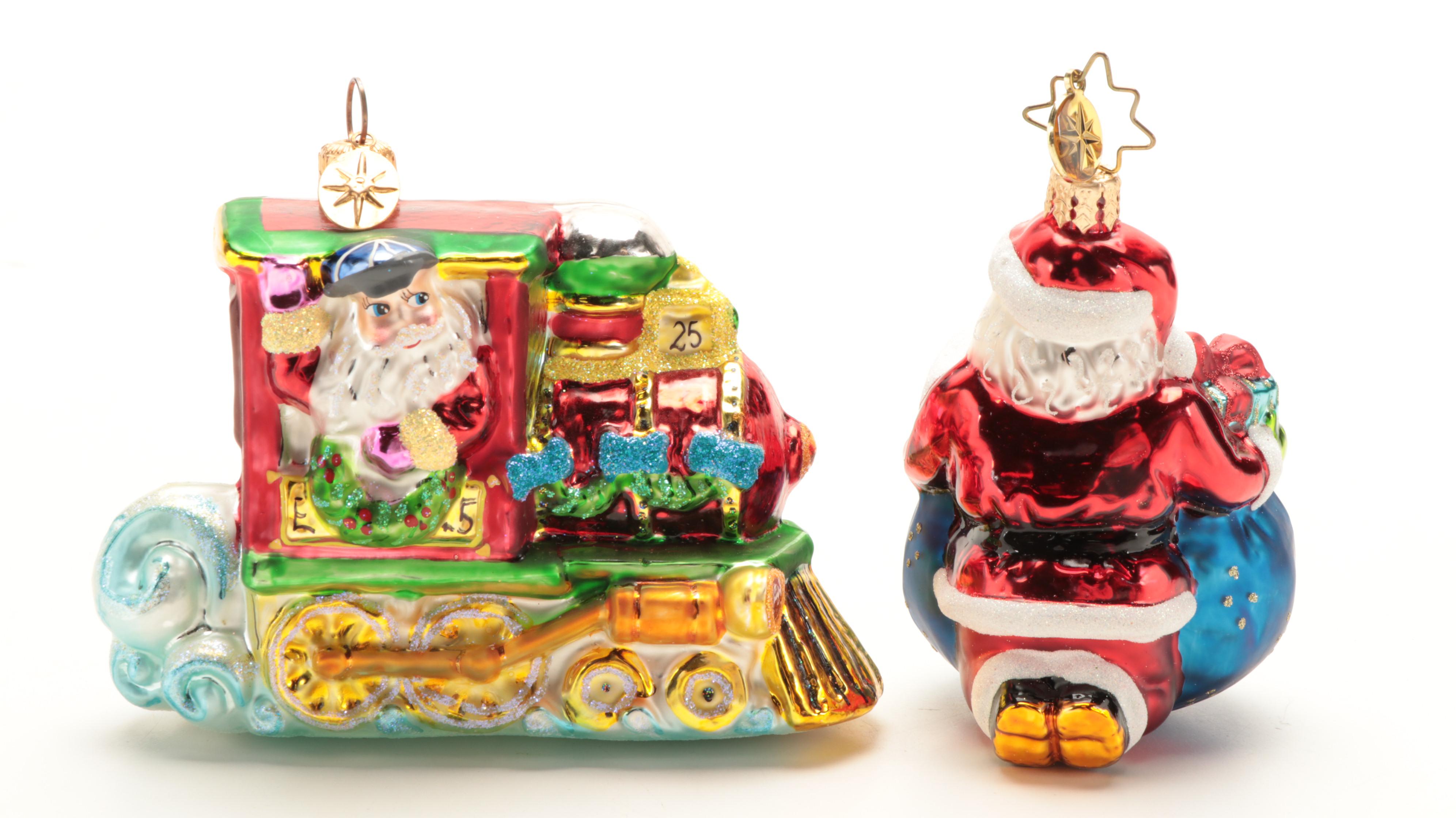 Christopher Radko and Other Blown Glass Christmas Ornaments