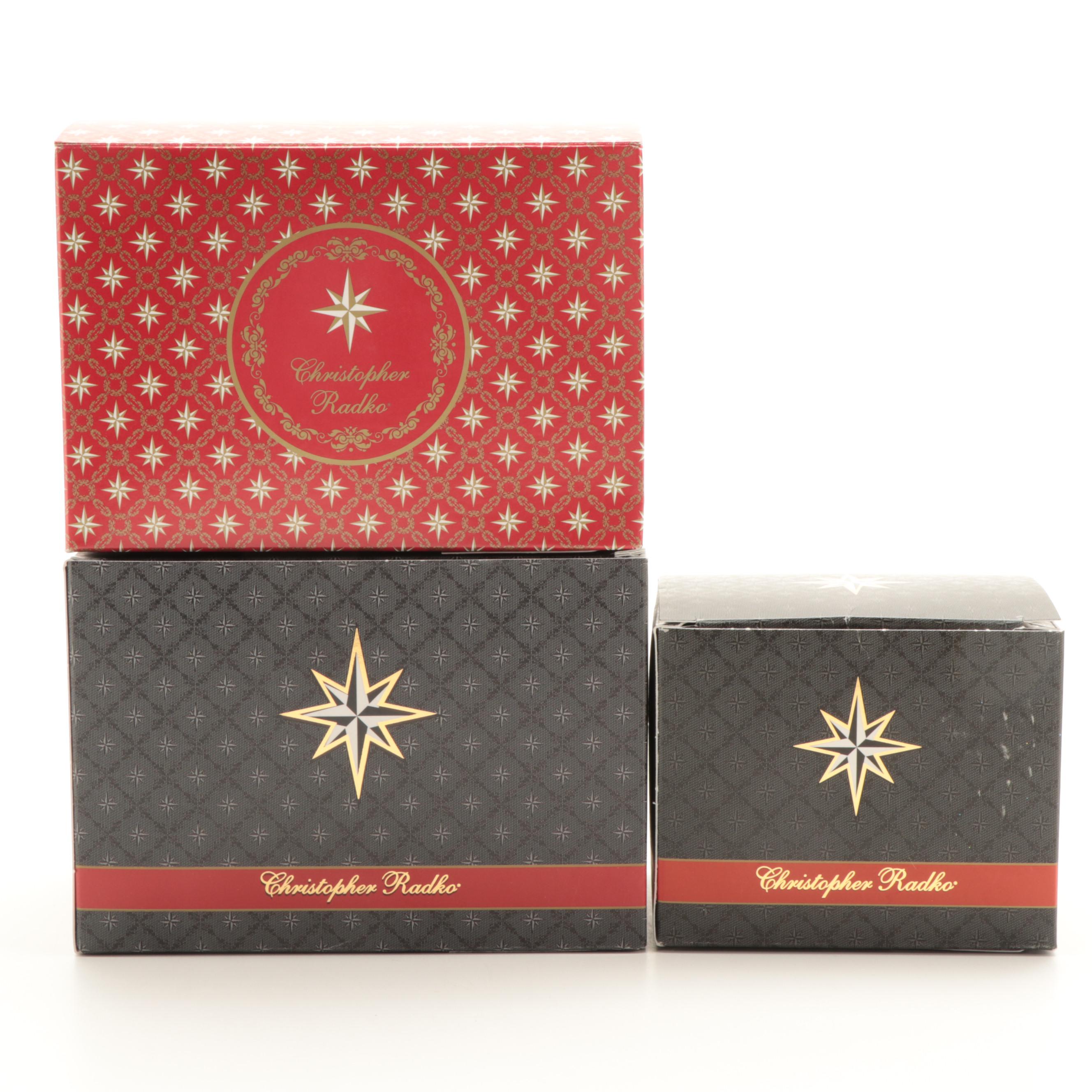 Christopher Radko and Other Blown Glass Christmas Ornaments