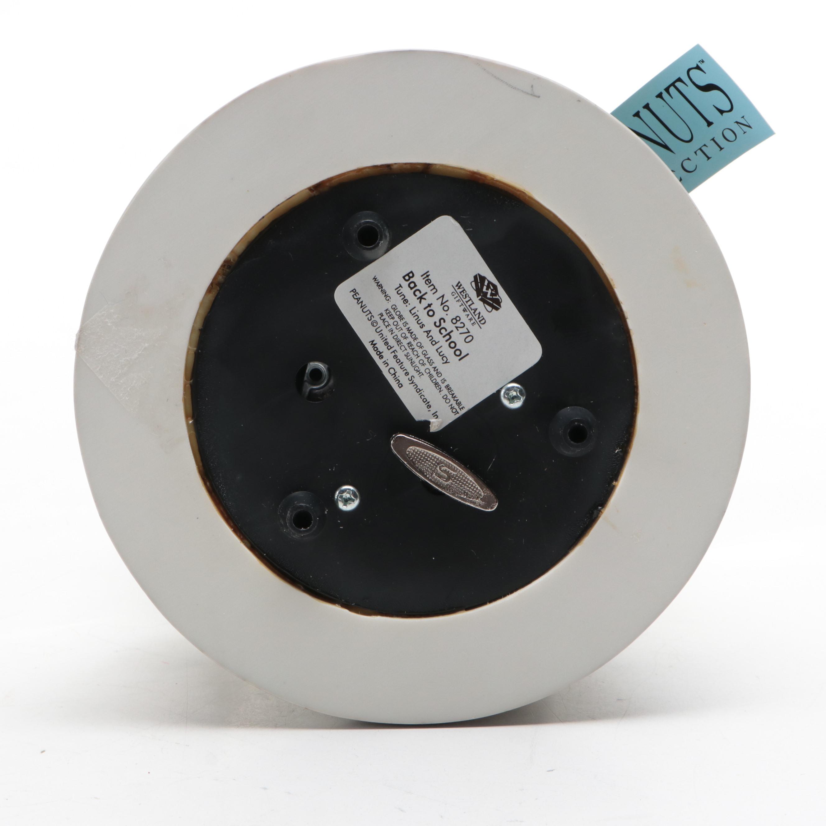 Westland Giftware Peanuts Collection "Back to School" Musical Snow Globe