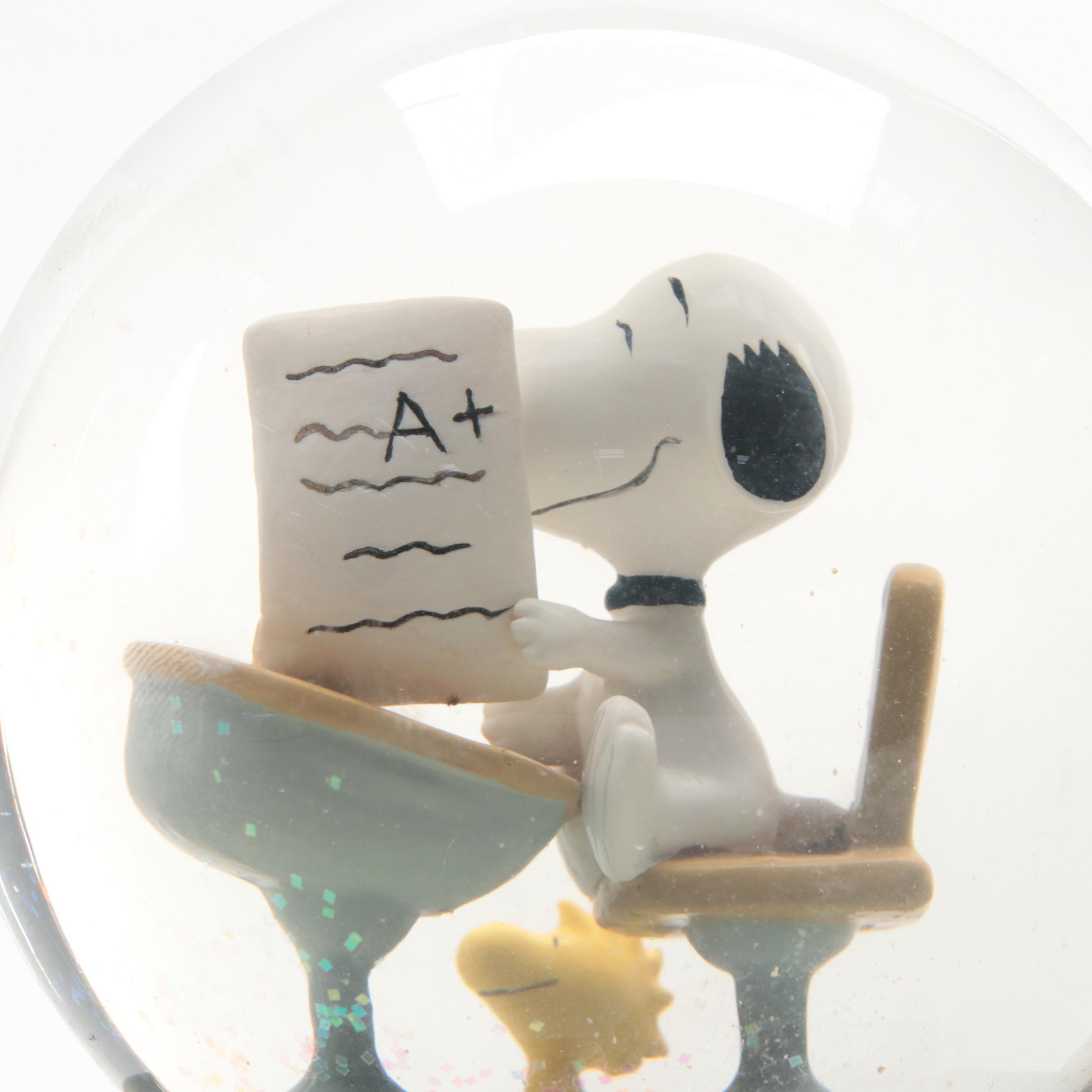 Westland Giftware Peanuts Collection "Back to School" Musical Snow Globe