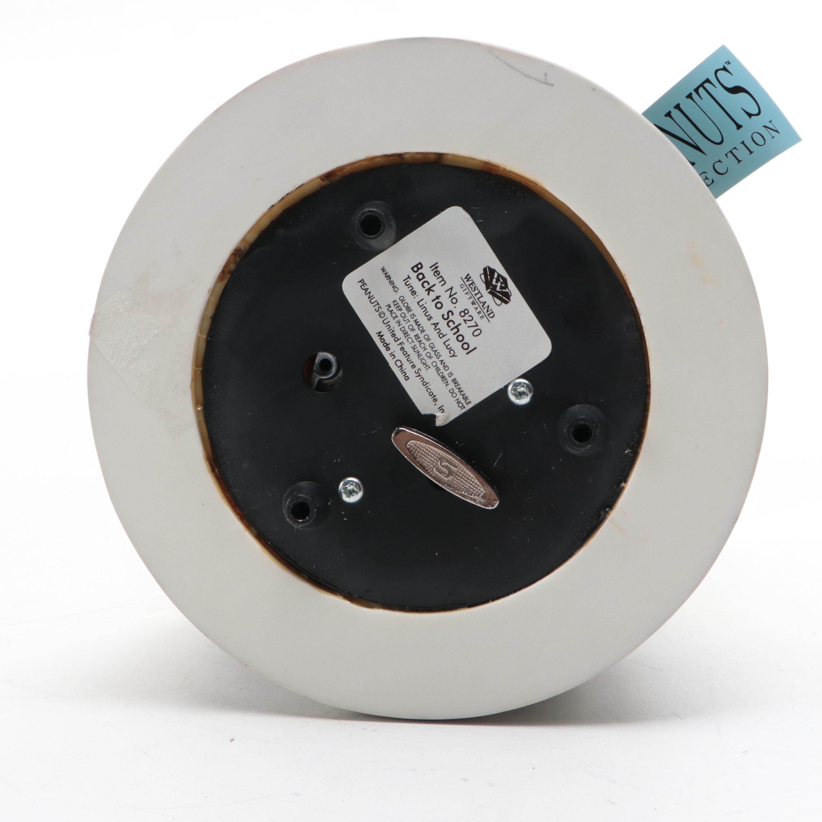 Westland Giftware Peanuts Collection "Back to School" Musical Snow Globe