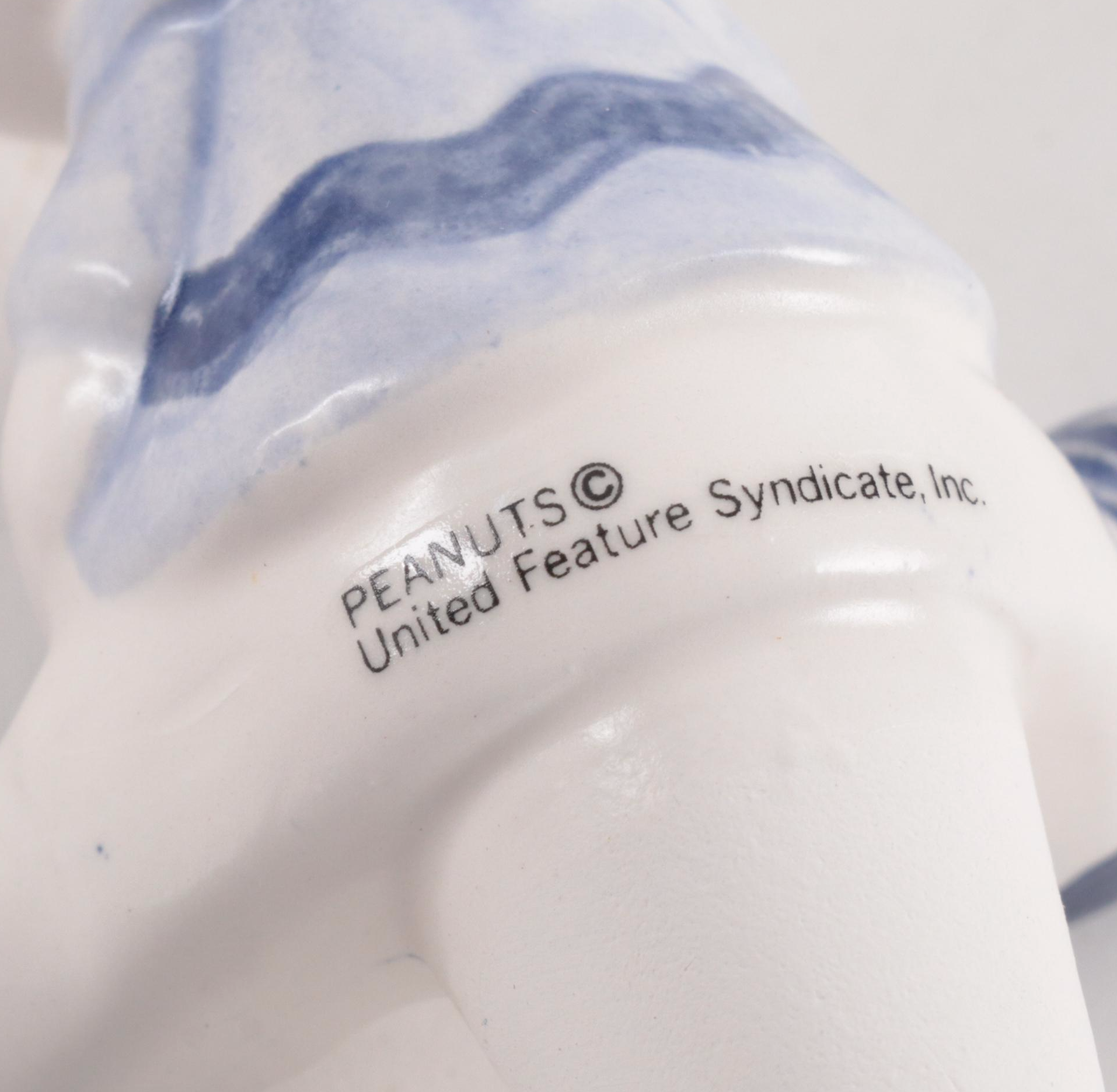 Sun Hing Peanuts Snoopy Ceramic Figurines with Seto Ceramic Peanuts Stoppers