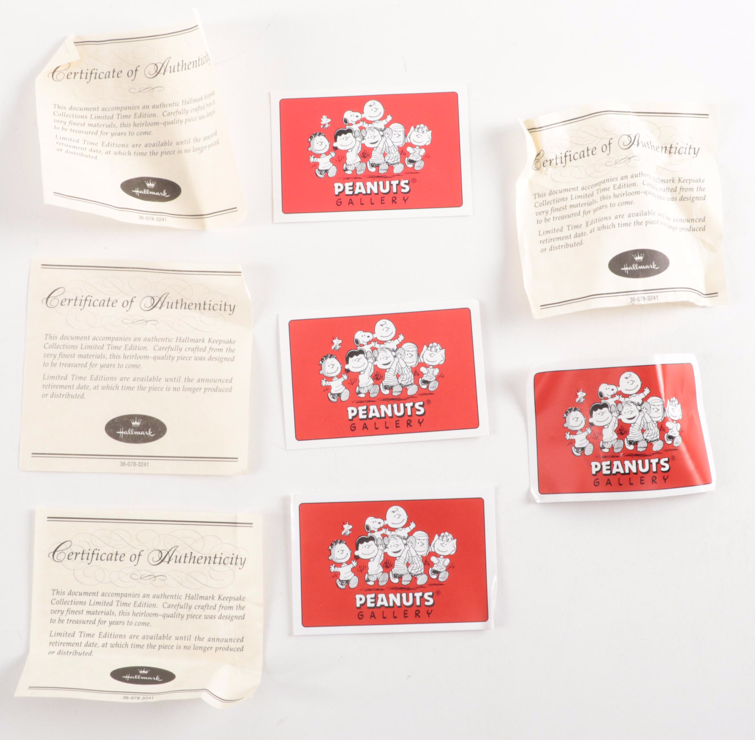 Hallmark Peanuts Gallery "Jolly Holidays" and Other Christmas Figurines