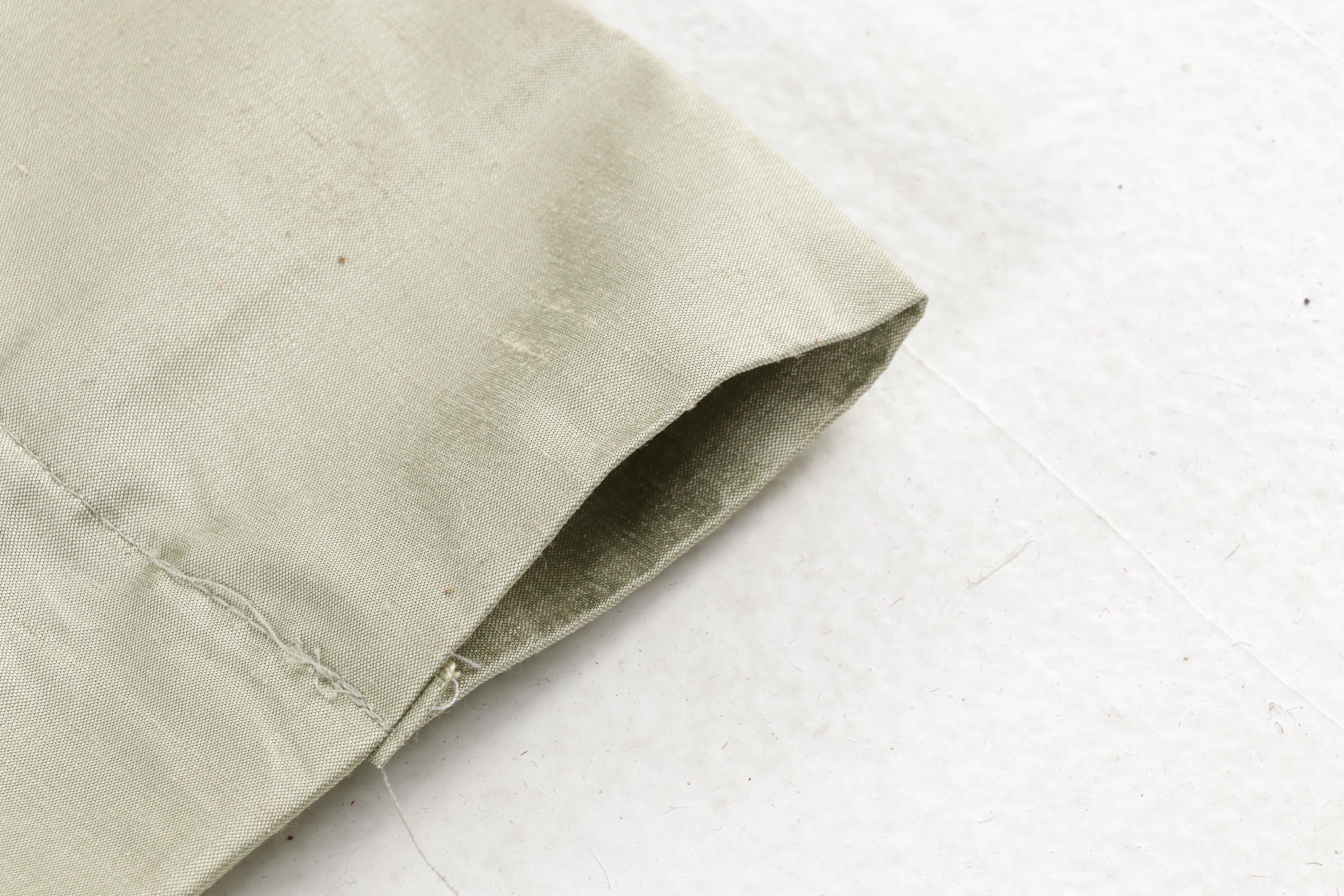 Embroidered Silk Curtain Panels with Rod Pockets