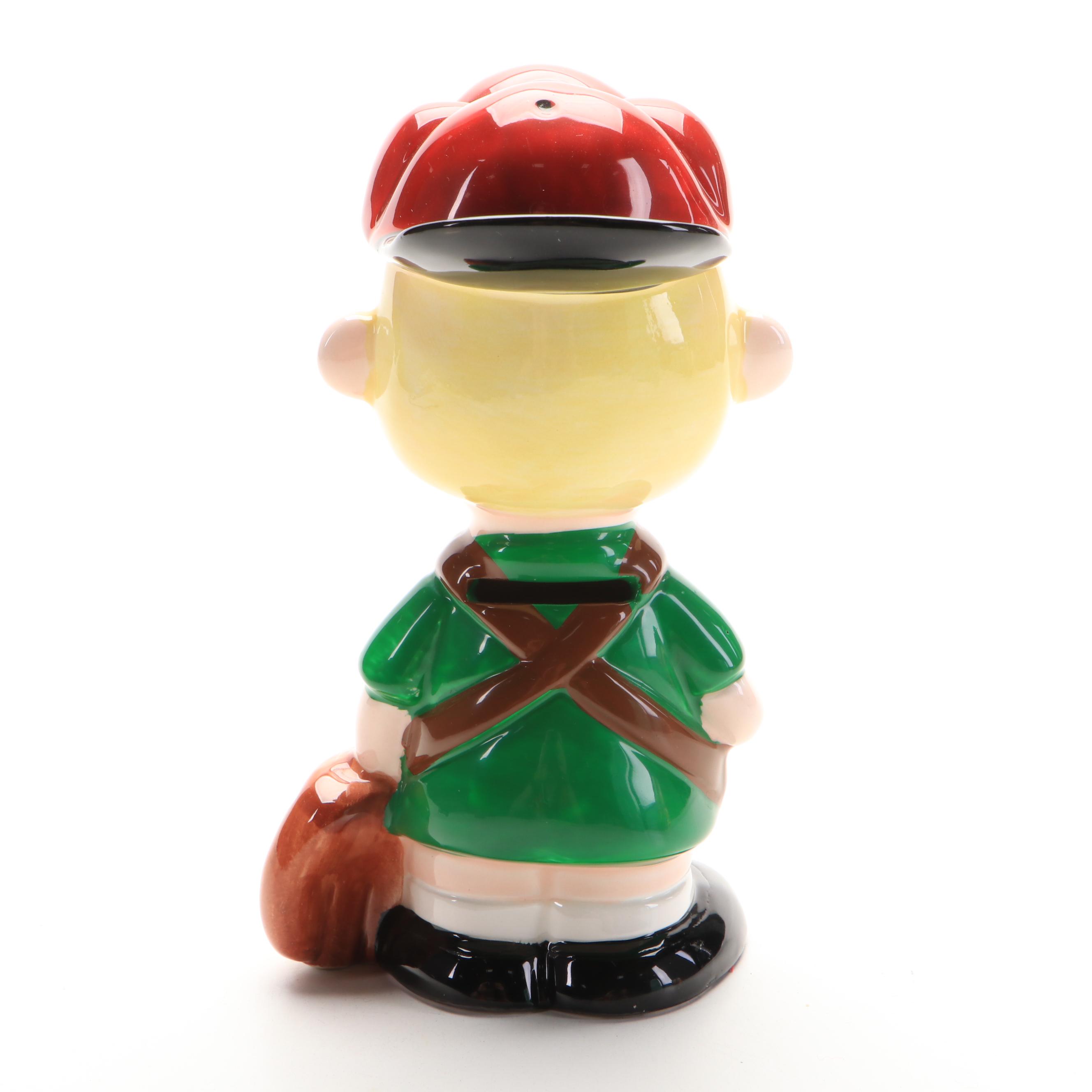 Ceramic "Charlie Brown" Mug and Other Peanuts Bobble Heads