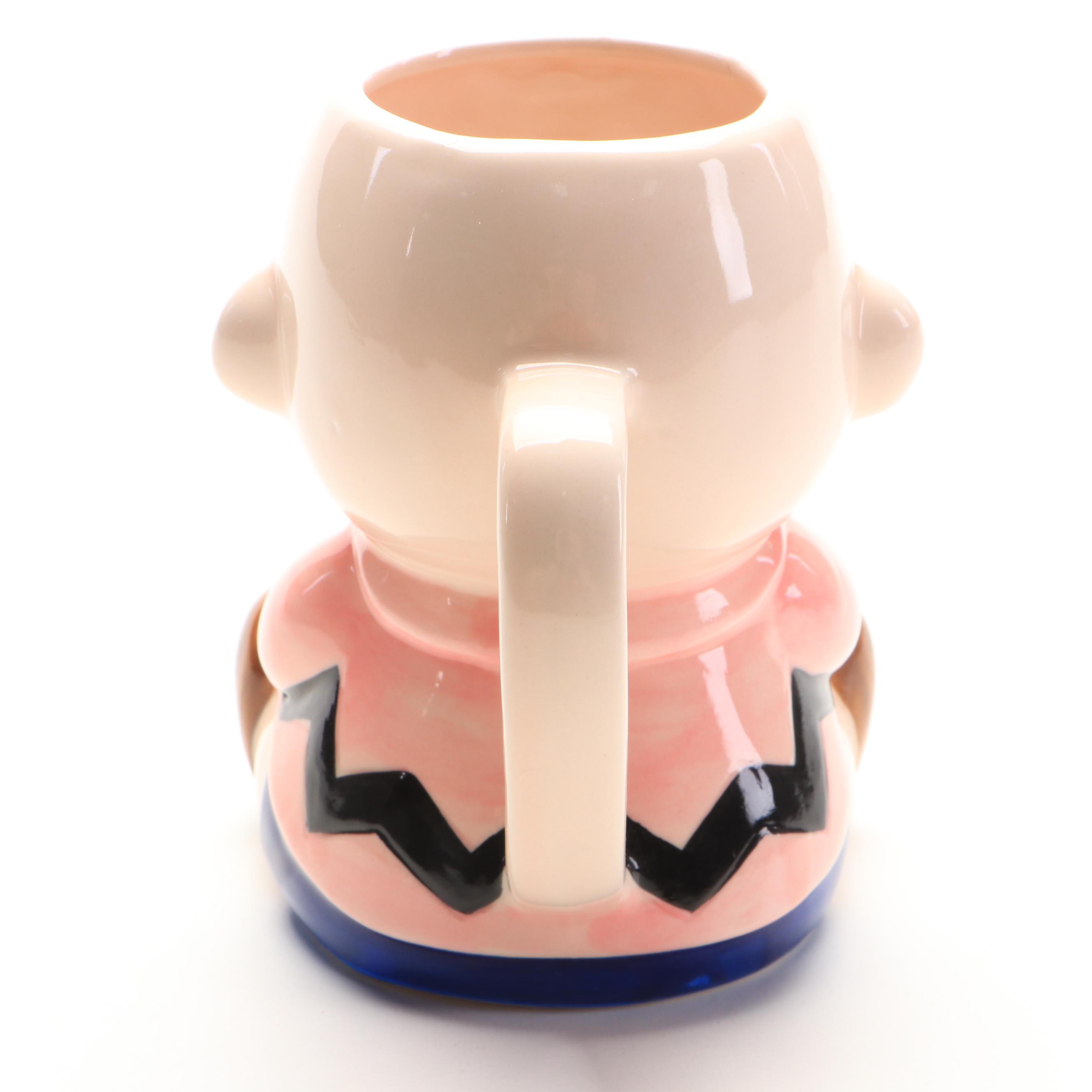 Ceramic "Charlie Brown" Mug and Other Peanuts Bobble Heads
