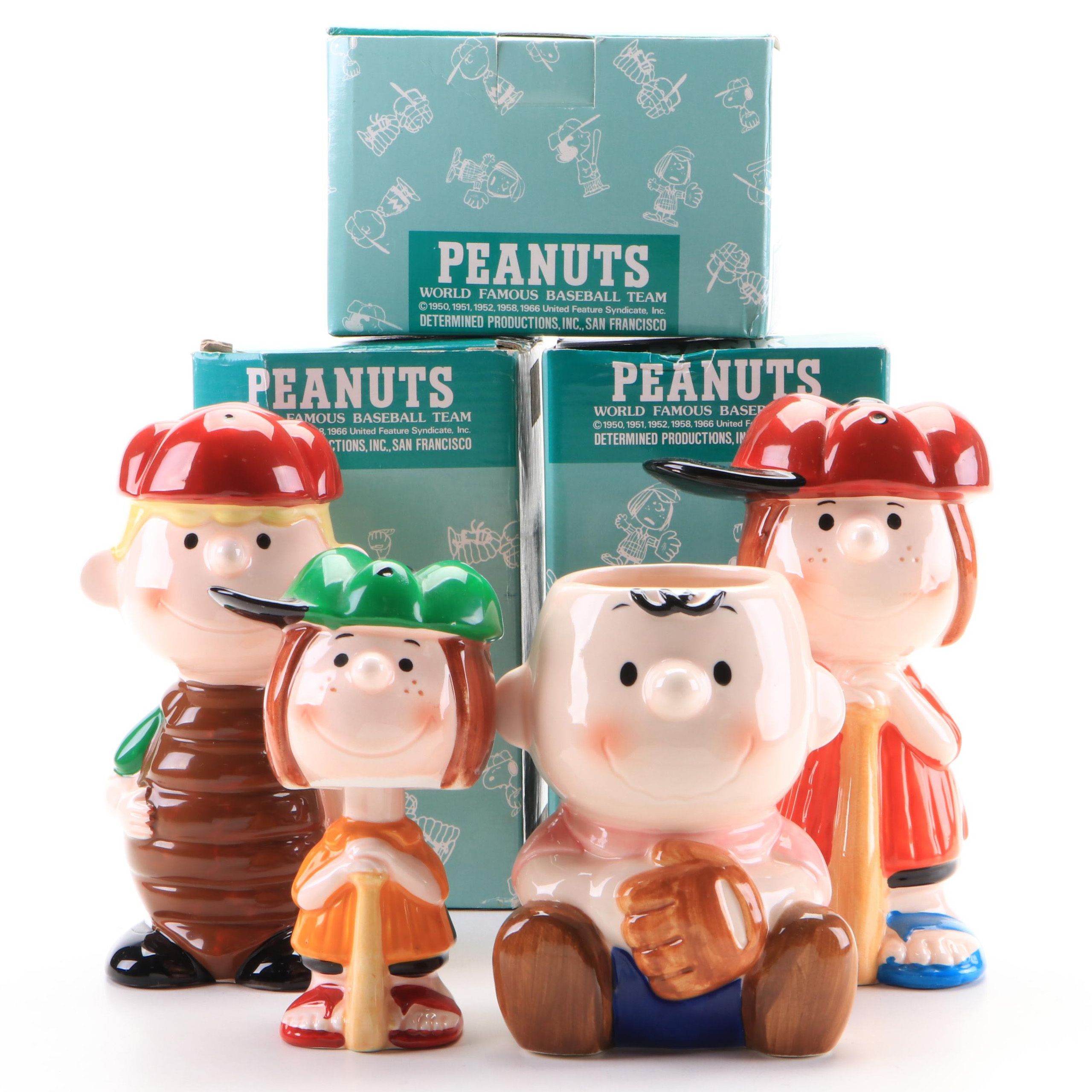Ceramic "Charlie Brown" Mug and Other Peanuts Bobble Heads