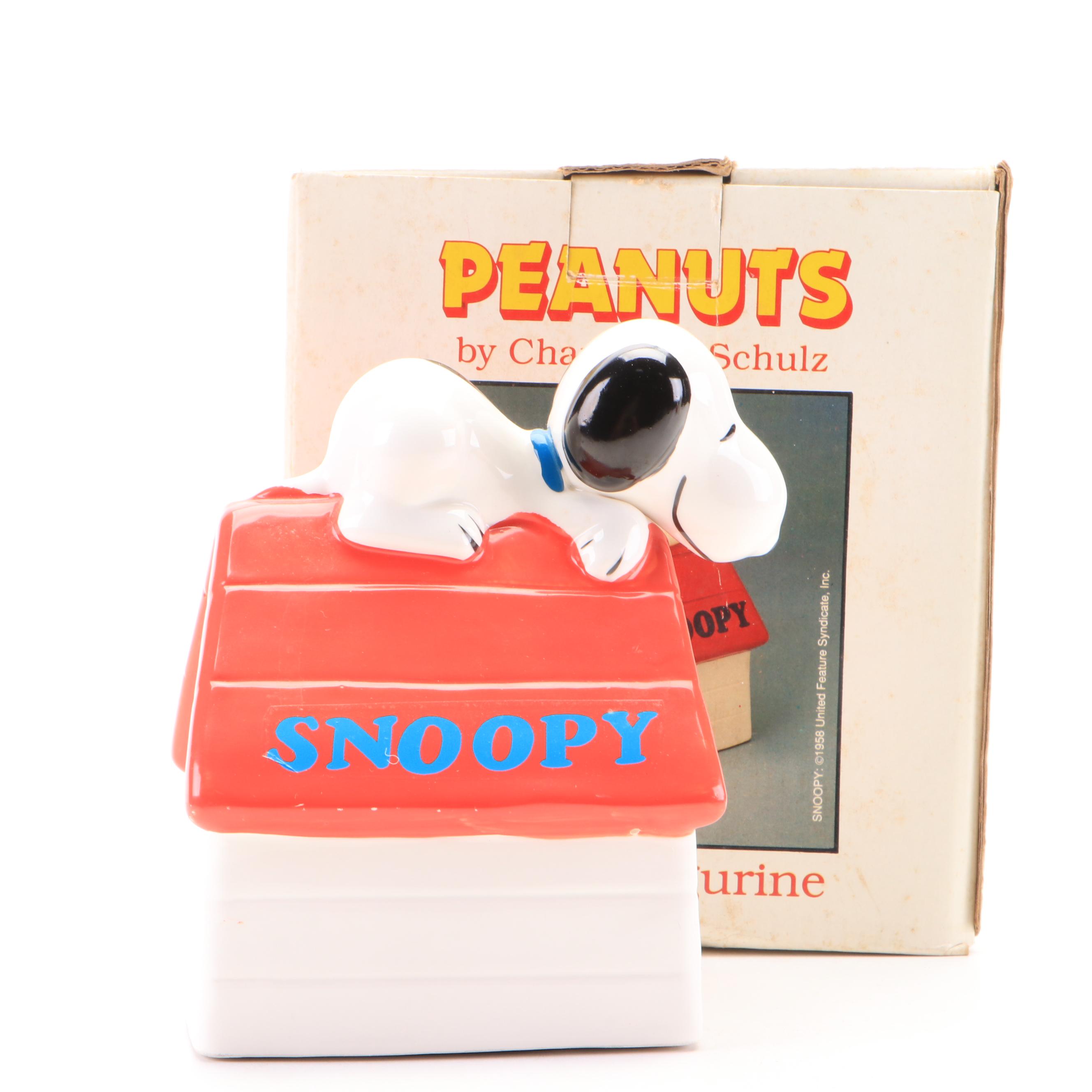 Willitts Designs Peanuts "Snoopy" Ceramic Planter and Musical Figurines