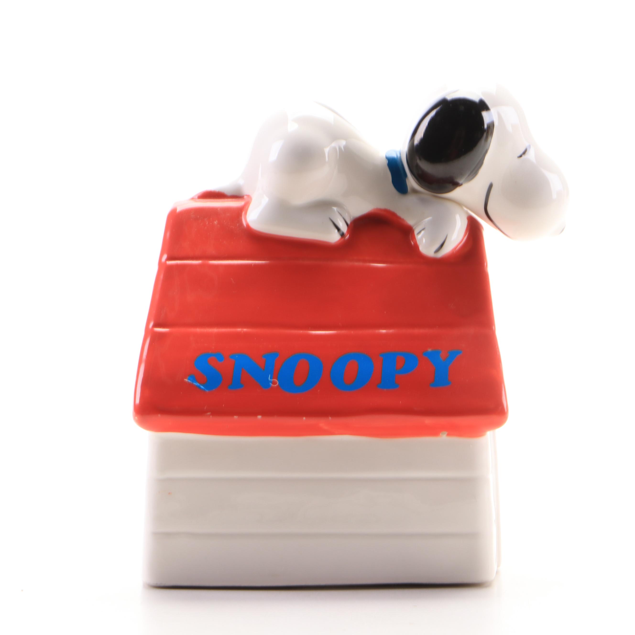 Willitts Designs Peanuts "Snoopy" Ceramic Planter and Musical Figurines