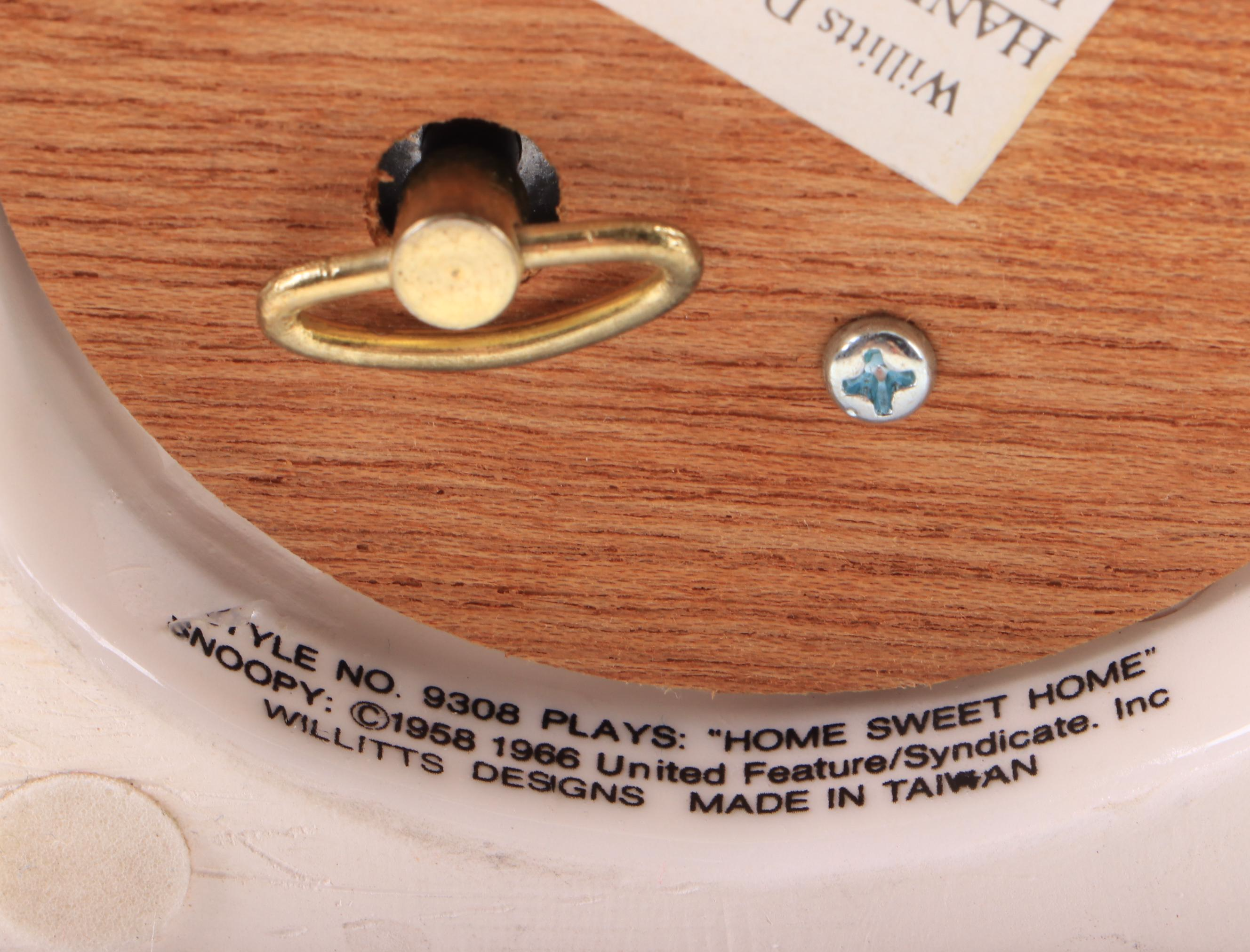 Willitts Designs Peanuts "Snoopy" Ceramic Planter and Musical Figurines