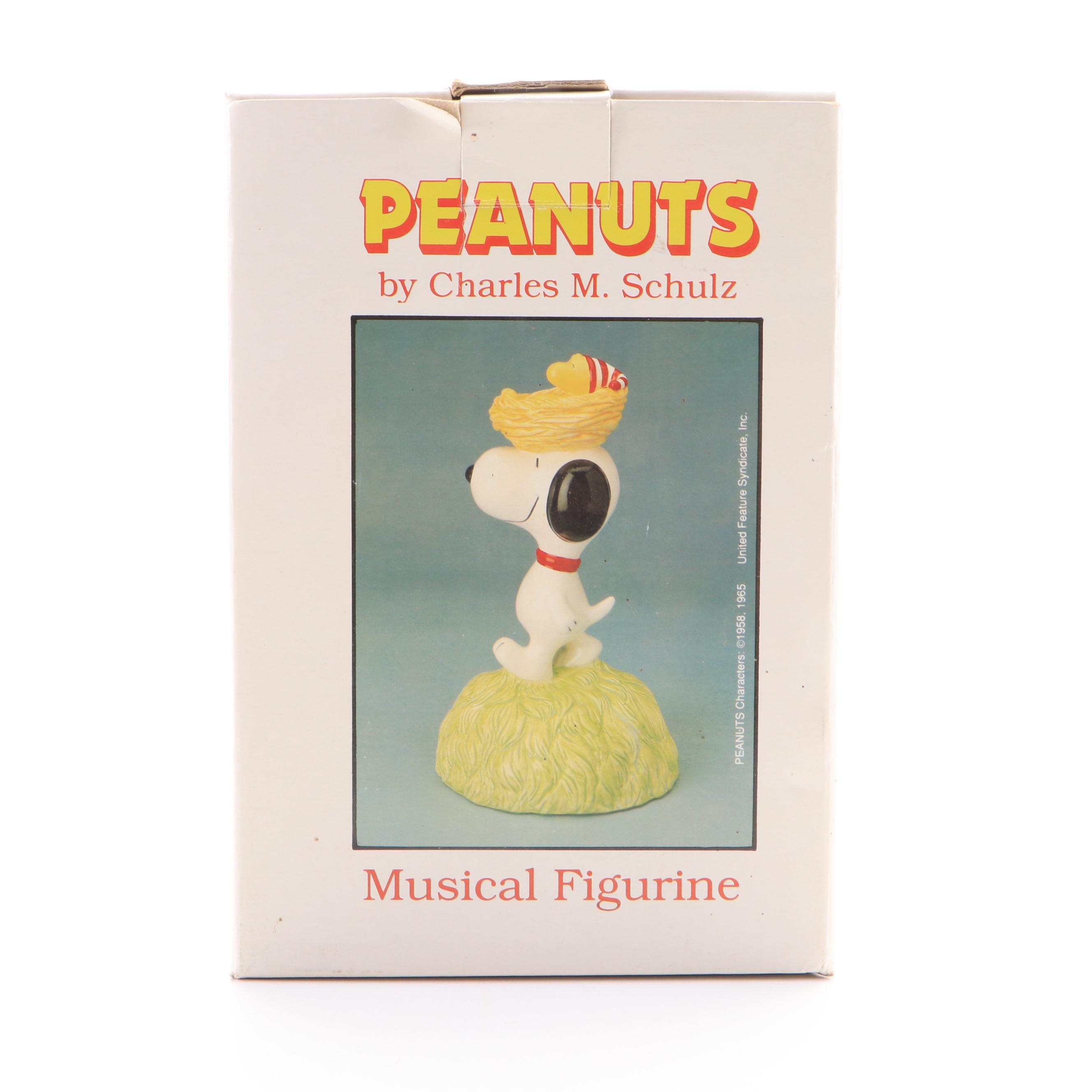 Willitts Designs Peanuts "Snoopy" Ceramic Planter and Musical Figurines