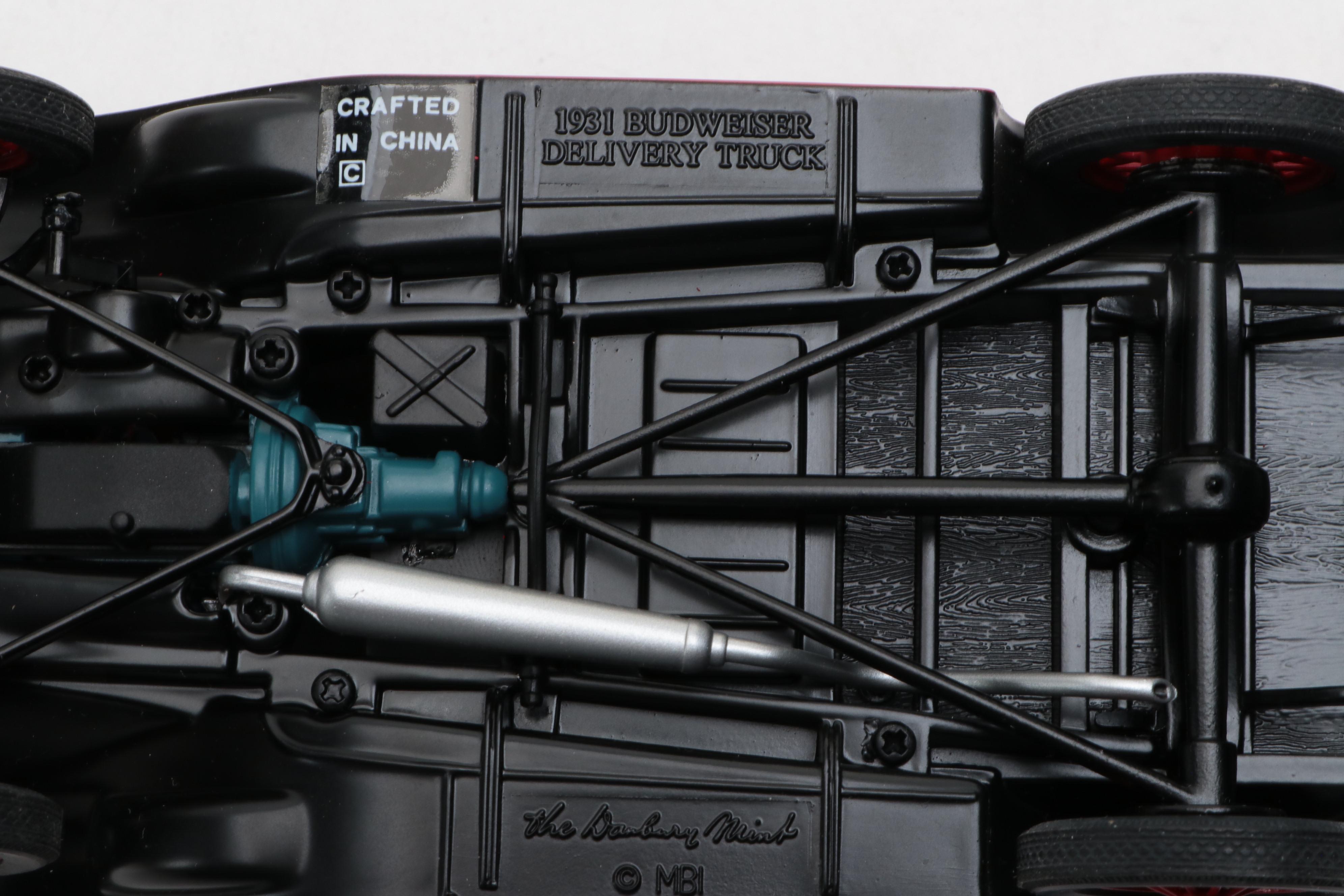 Danbury Mint 1931 and 1933 Budweiser Delivery Truck Models