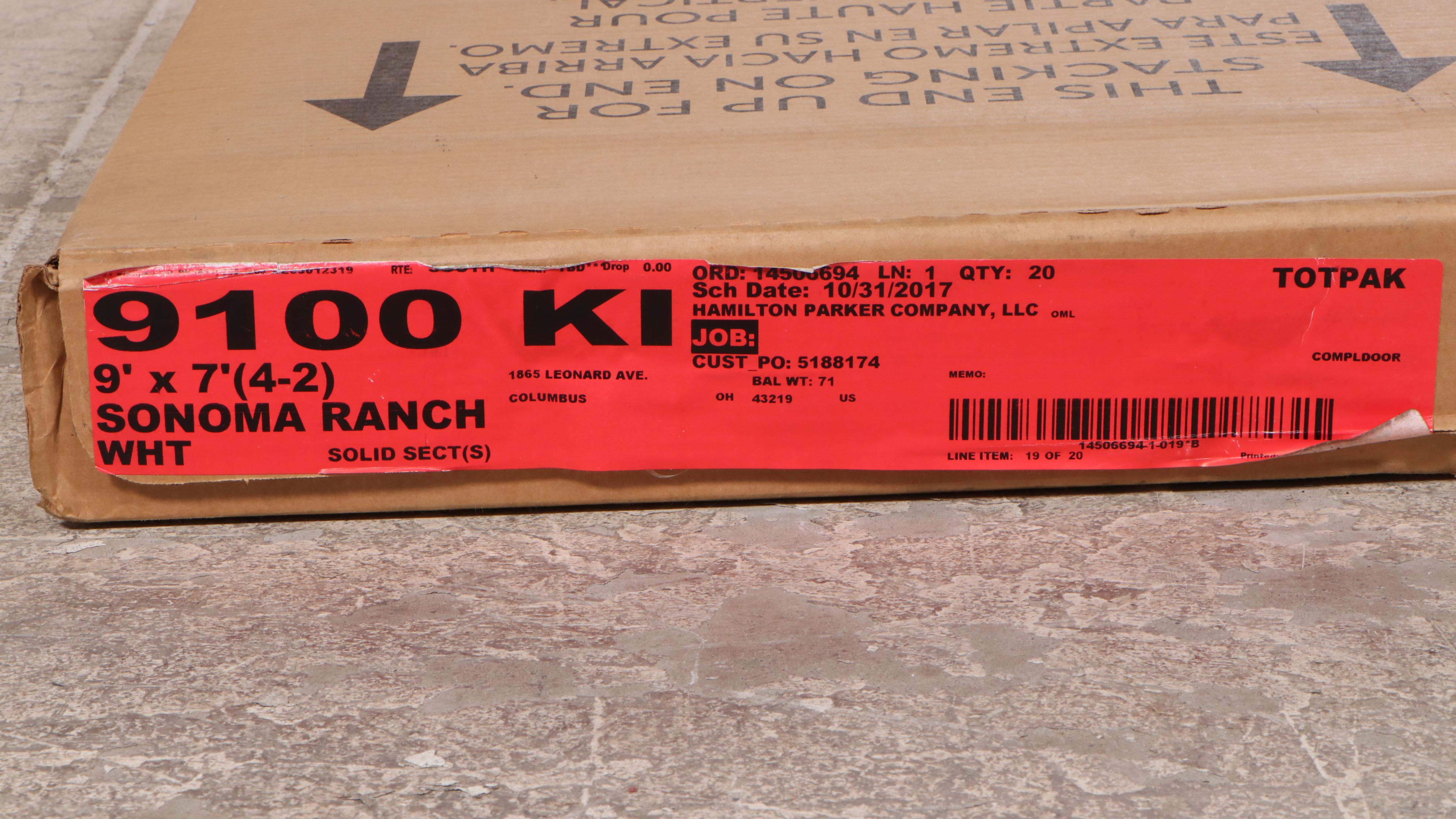 Wayne Dalton "Sonoma Ranch" White Garage Door