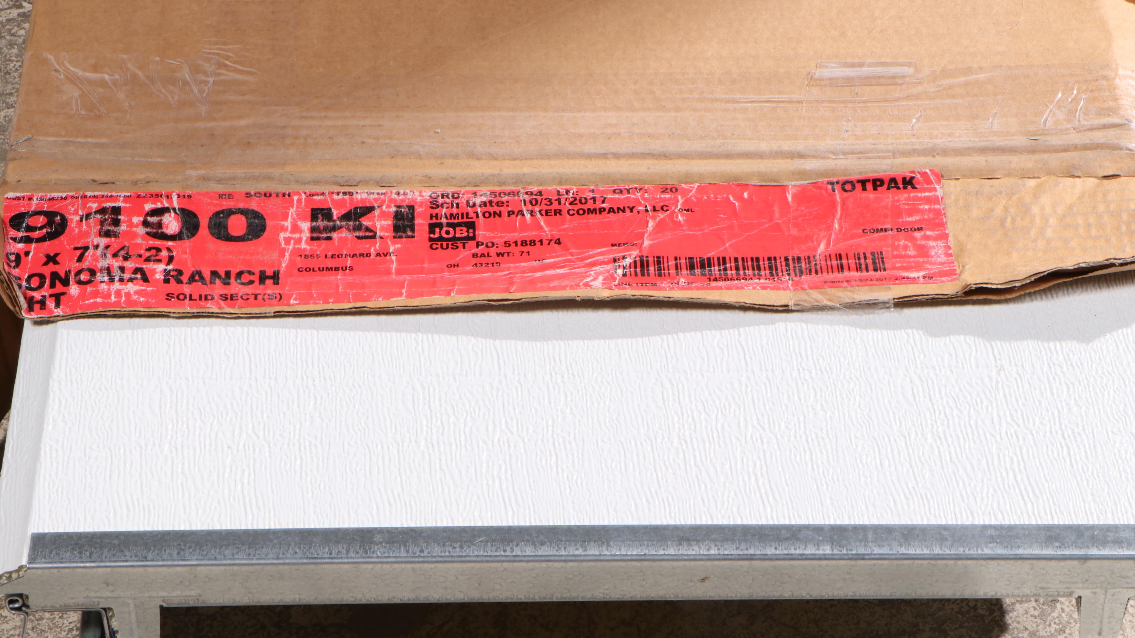 Wayne Dalton "Sonoma Ranch" White Garage Door