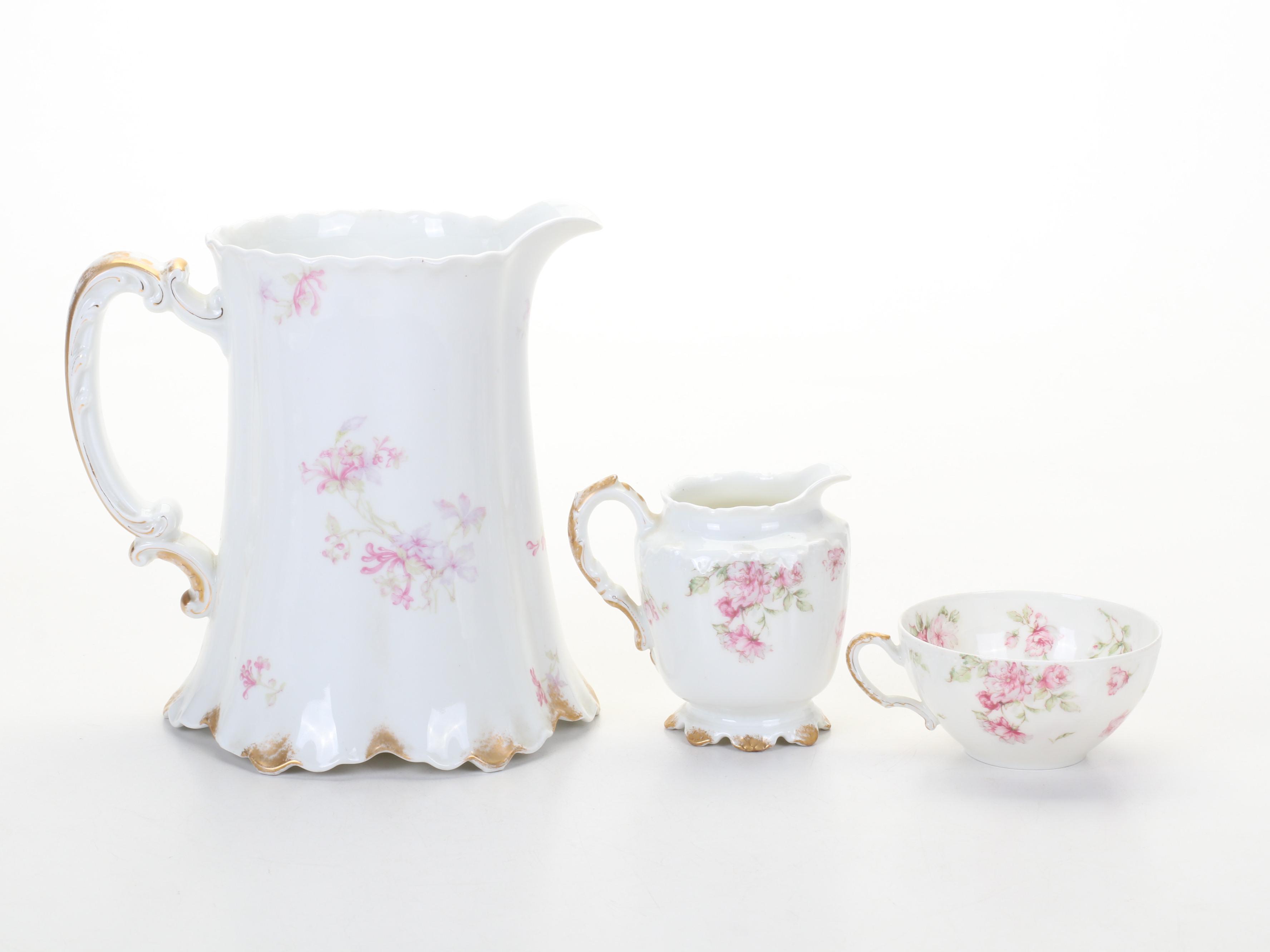 Haviland "Schleiger 39C" Pink Roses Porcelain Dinnerware