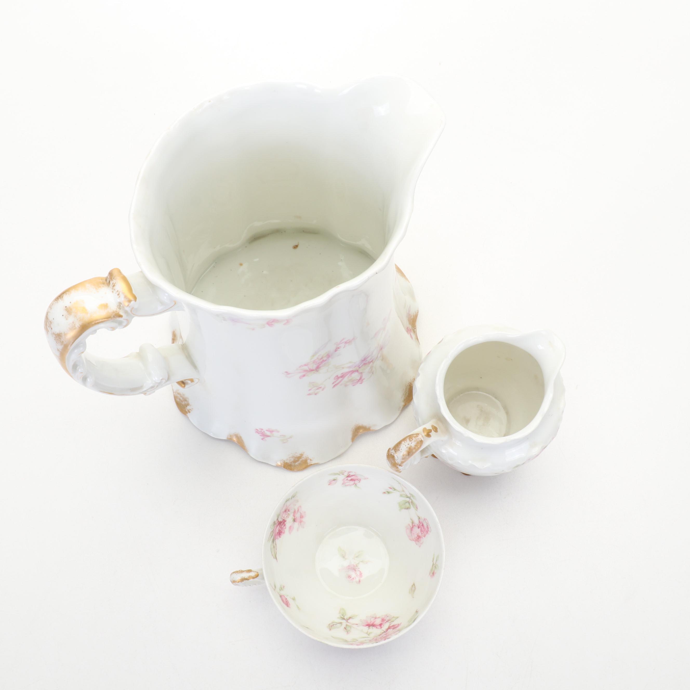 Haviland "Schleiger 39C" Pink Roses Porcelain Dinnerware