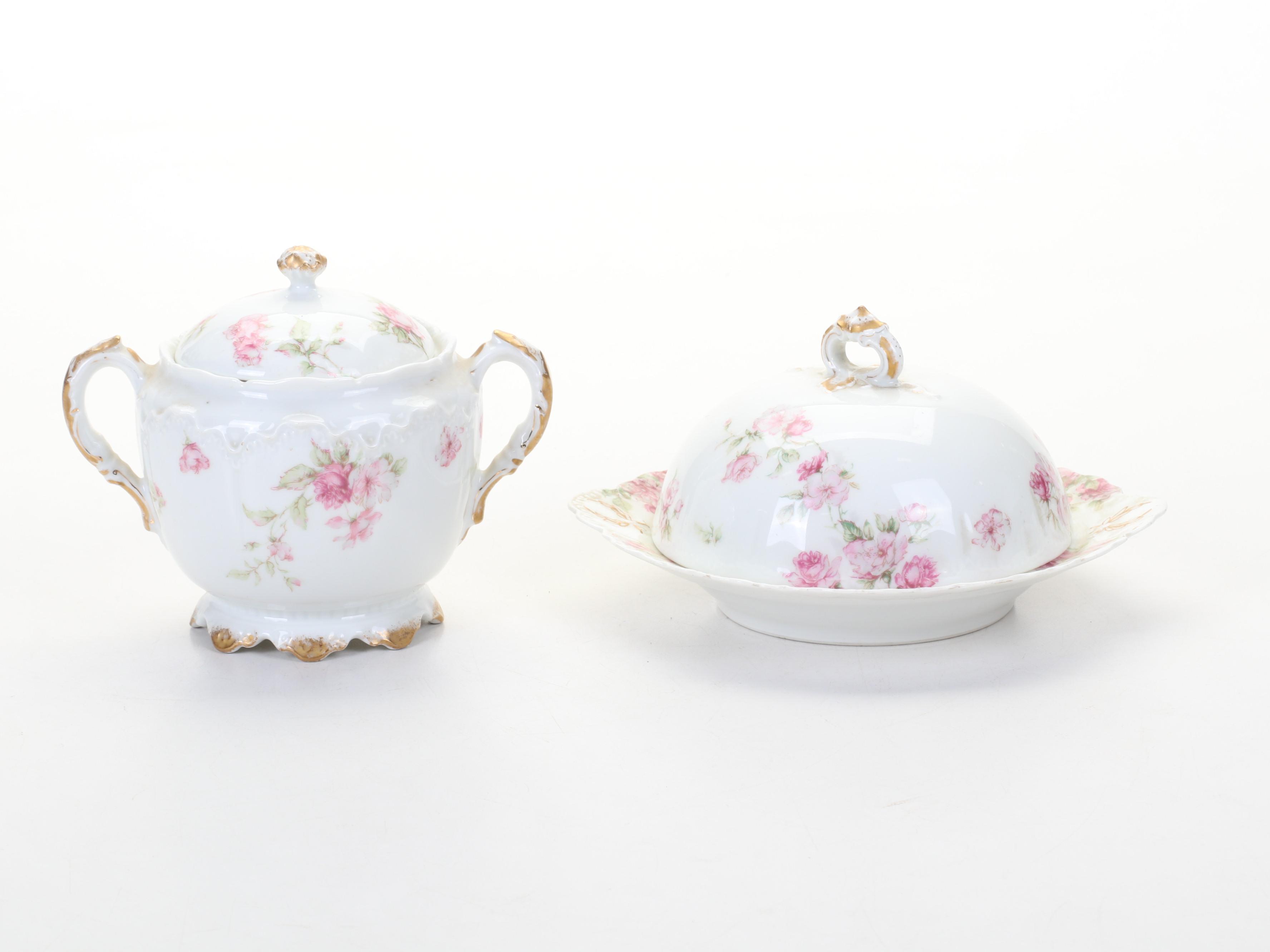 Haviland "Schleiger 39C" Pink Roses Porcelain Dinnerware