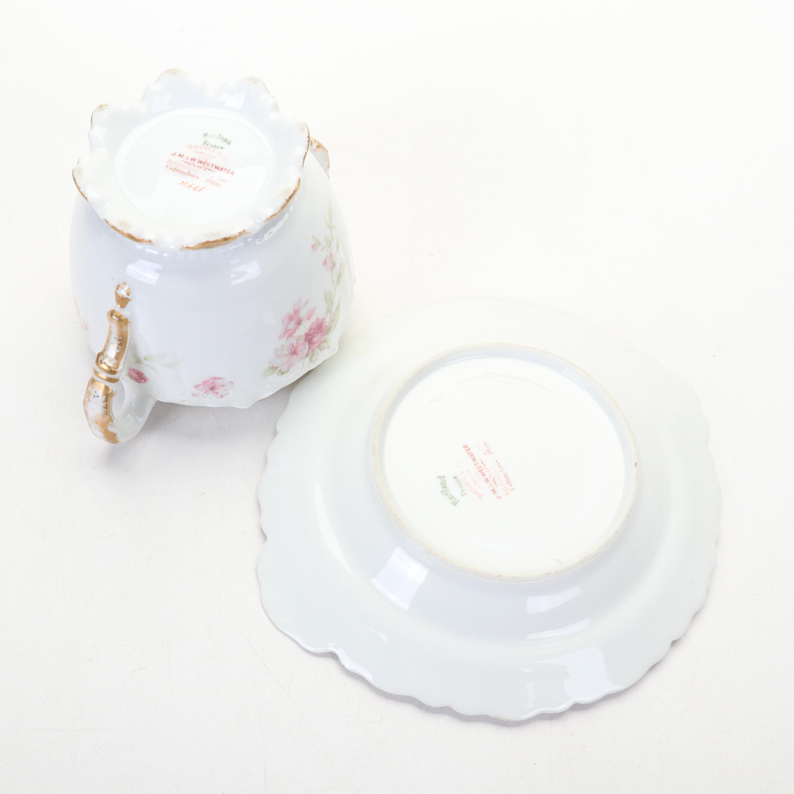 Haviland "Schleiger 39C" Pink Roses Porcelain Dinnerware