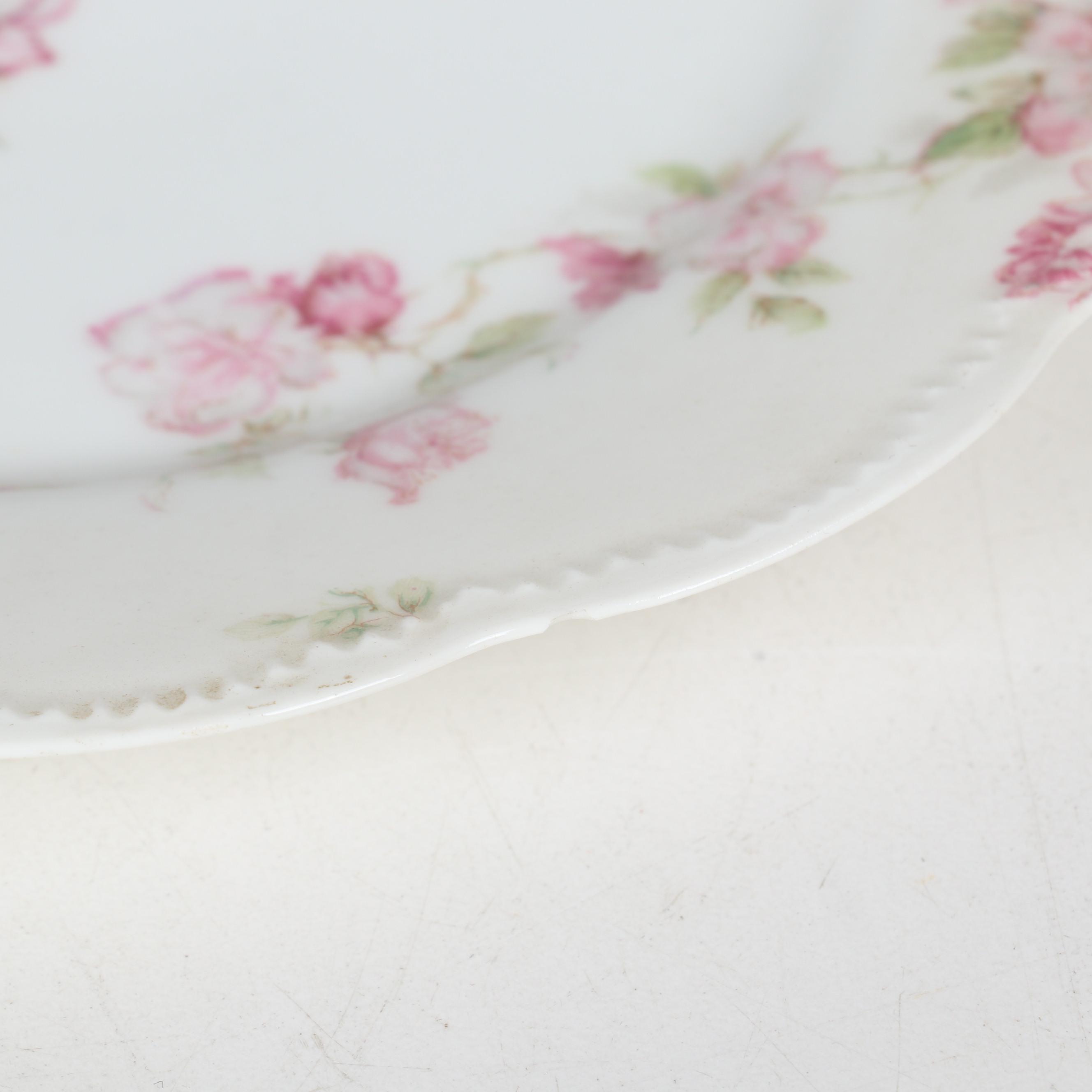 Haviland "Schleiger 39C" Pink Roses Porcelain Dinnerware