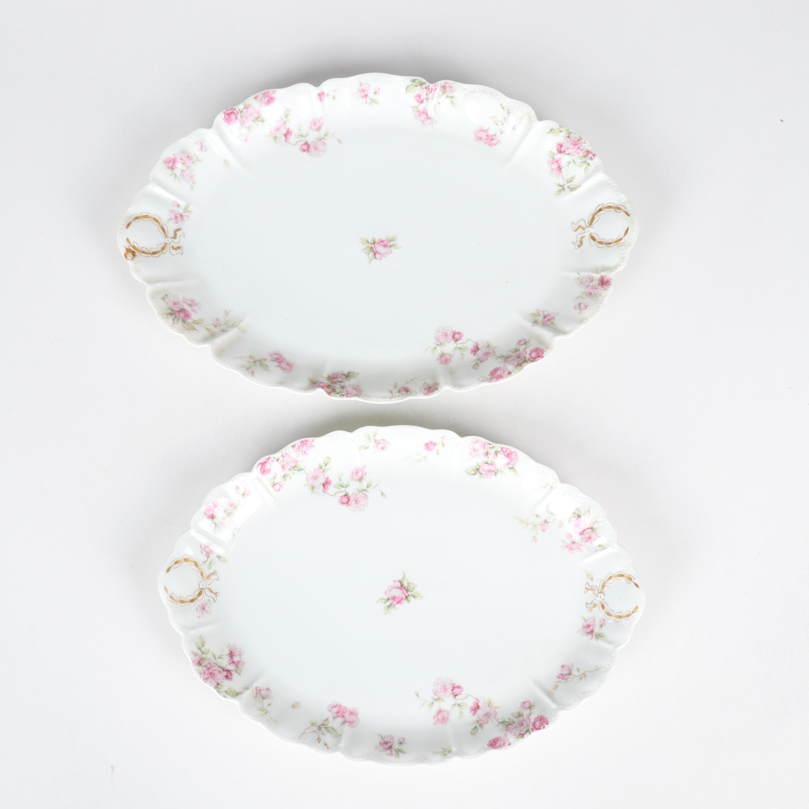 Haviland "Schleiger 39C" Pink Roses Porcelain Dinnerware