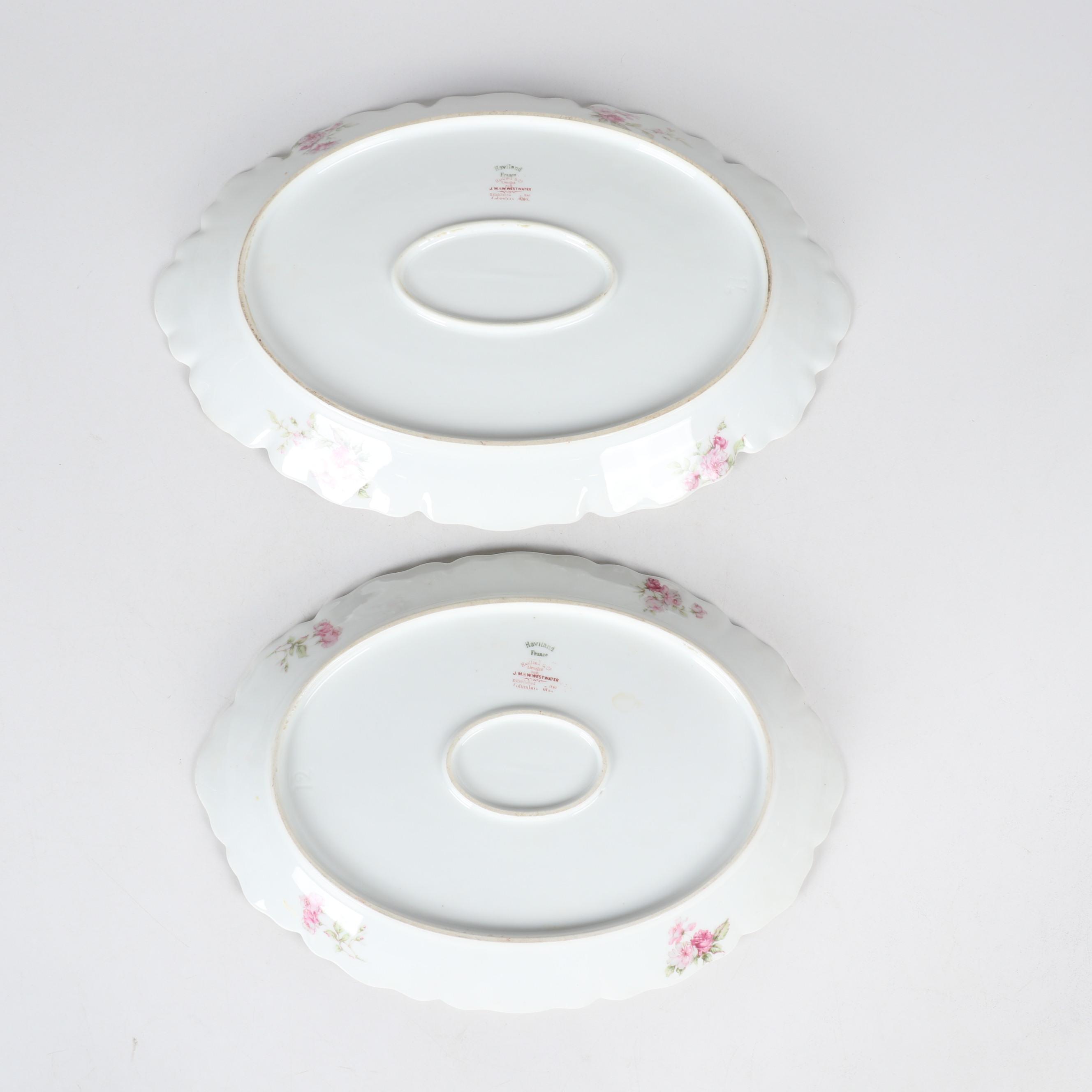 Haviland "Schleiger 39C" Pink Roses Porcelain Dinnerware