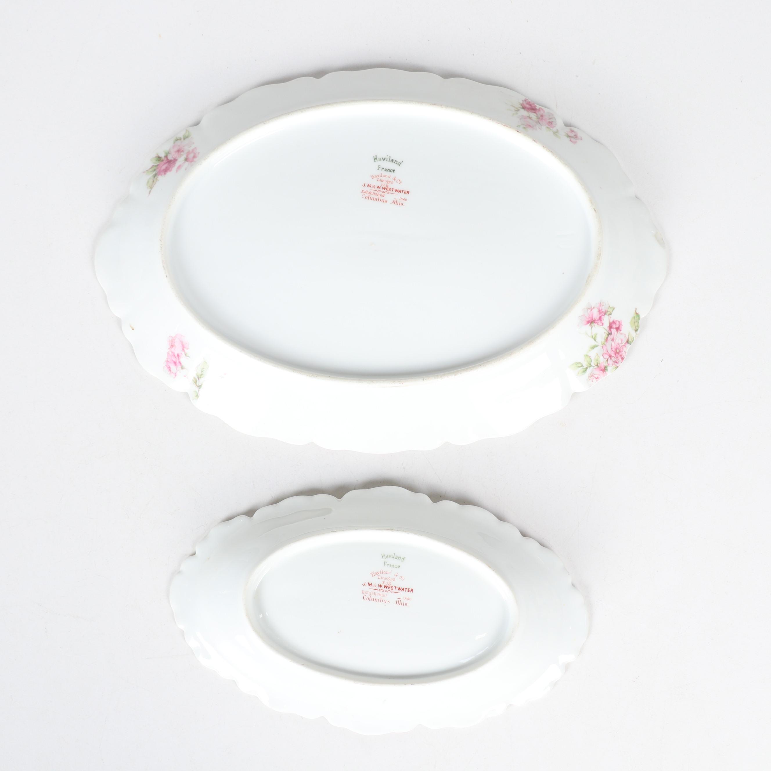 Haviland "Schleiger 39C" Pink Roses Porcelain Dinnerware