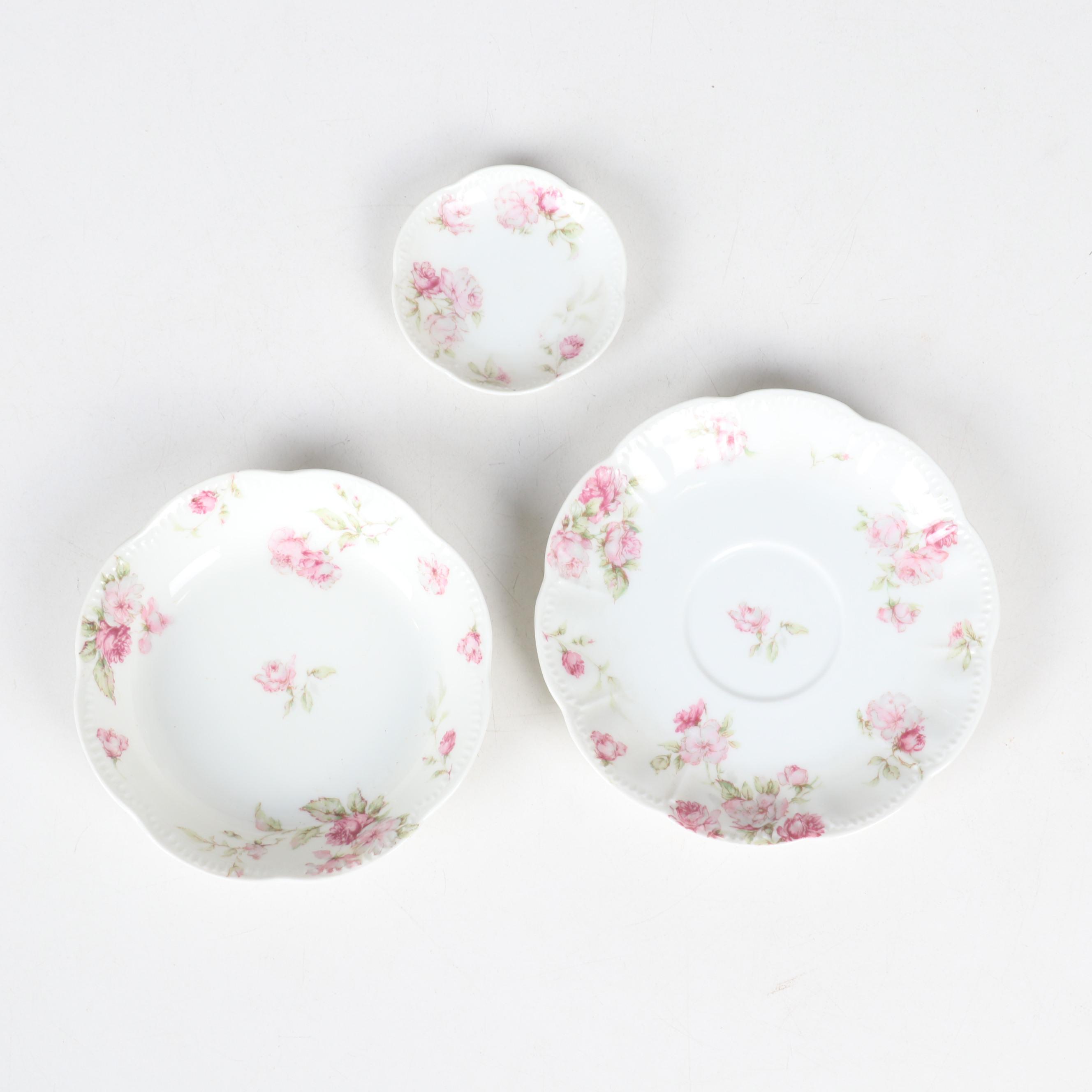 Haviland "Schleiger 39C" Pink Roses Porcelain Dinnerware